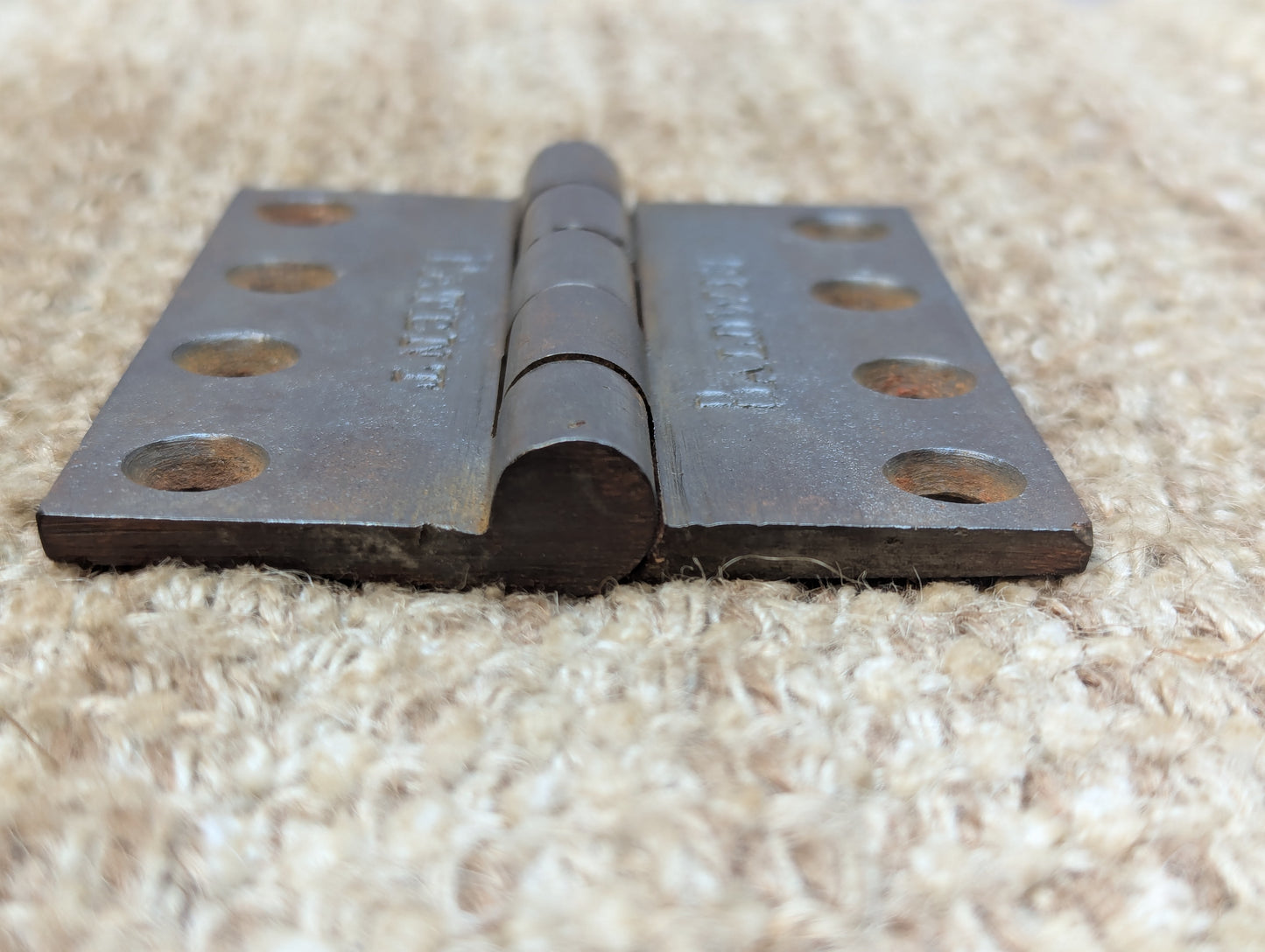 Baldwin 3" x 3 1/2" Antique Cast Iron Butt Hinge Door Hardware