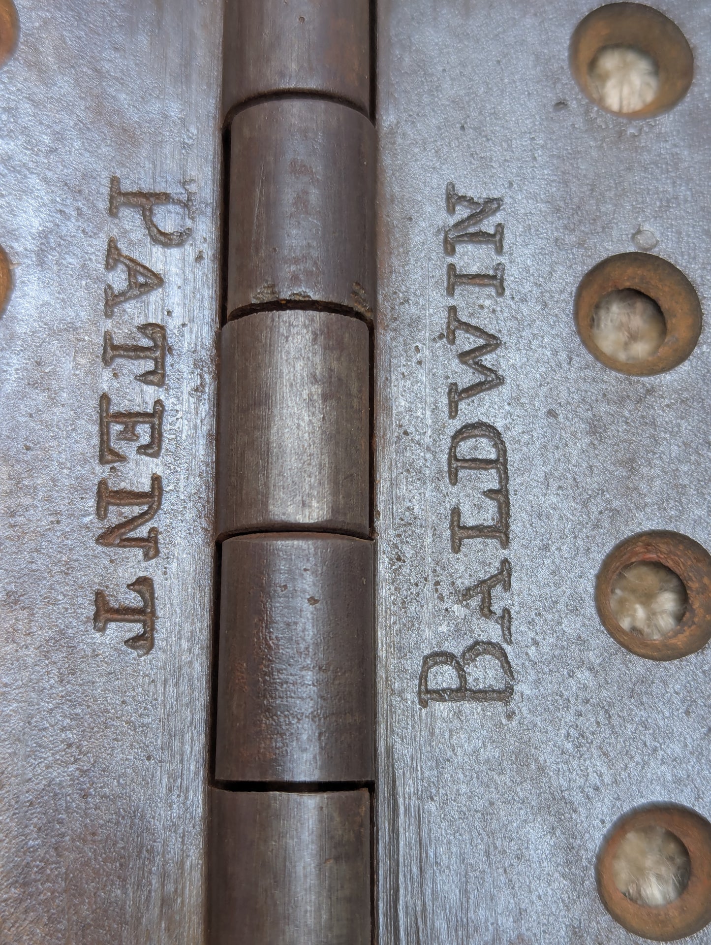 Baldwin 3" x 3 1/2" Antique Cast Iron Butt Hinge Door Hardware