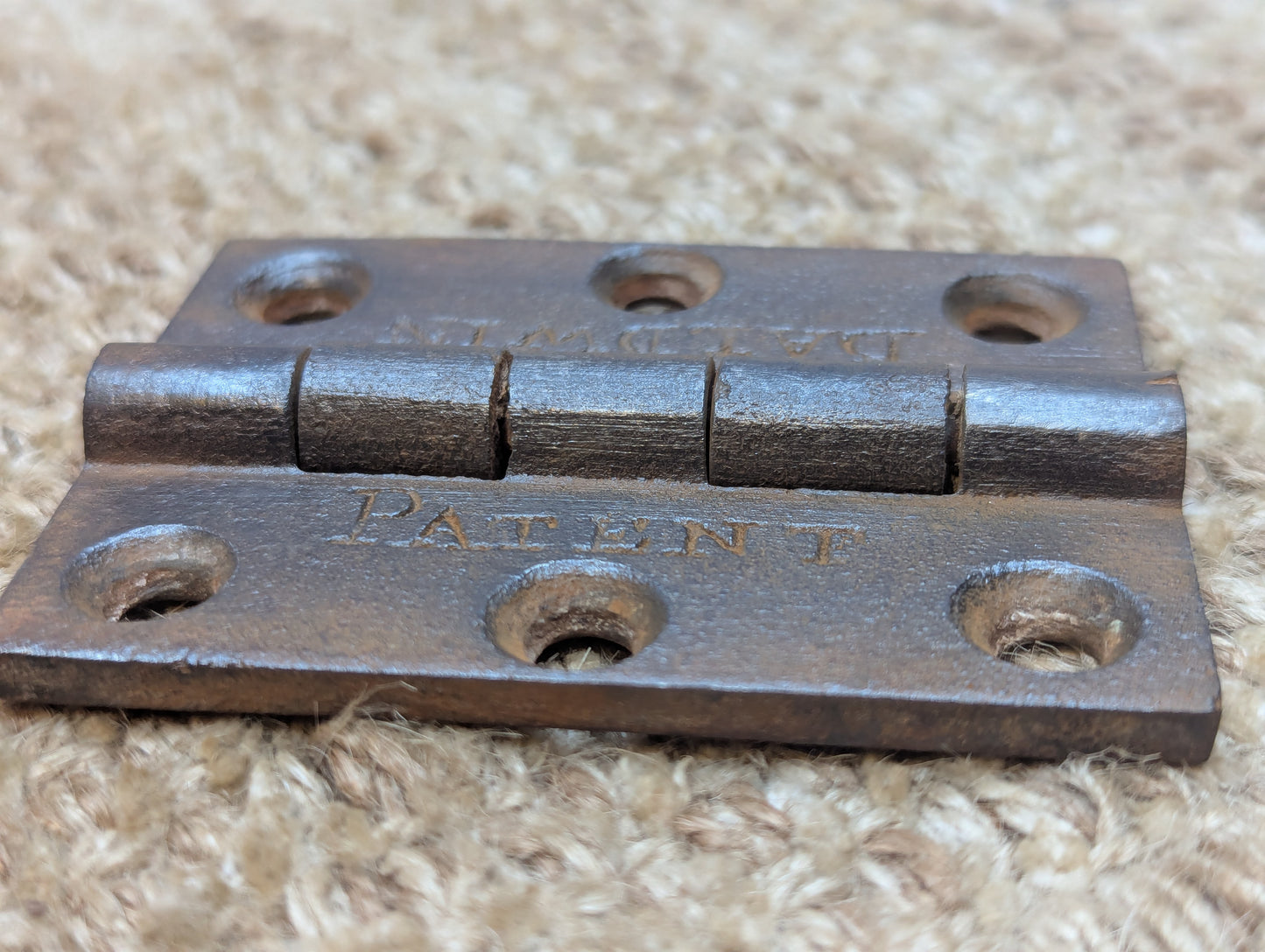 Baldwin 2 1/4" x 3" Antique Cast Iron Butt Hinge Door Hardware