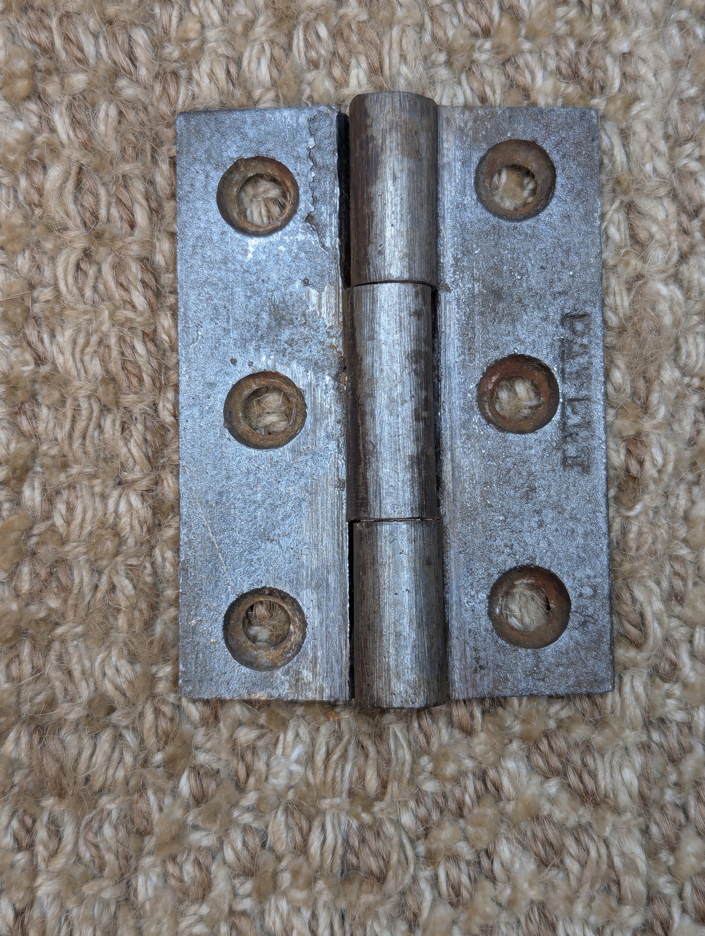 2 3/16" x 3" Antique Cast Iron Butt Hinge Door Hardware