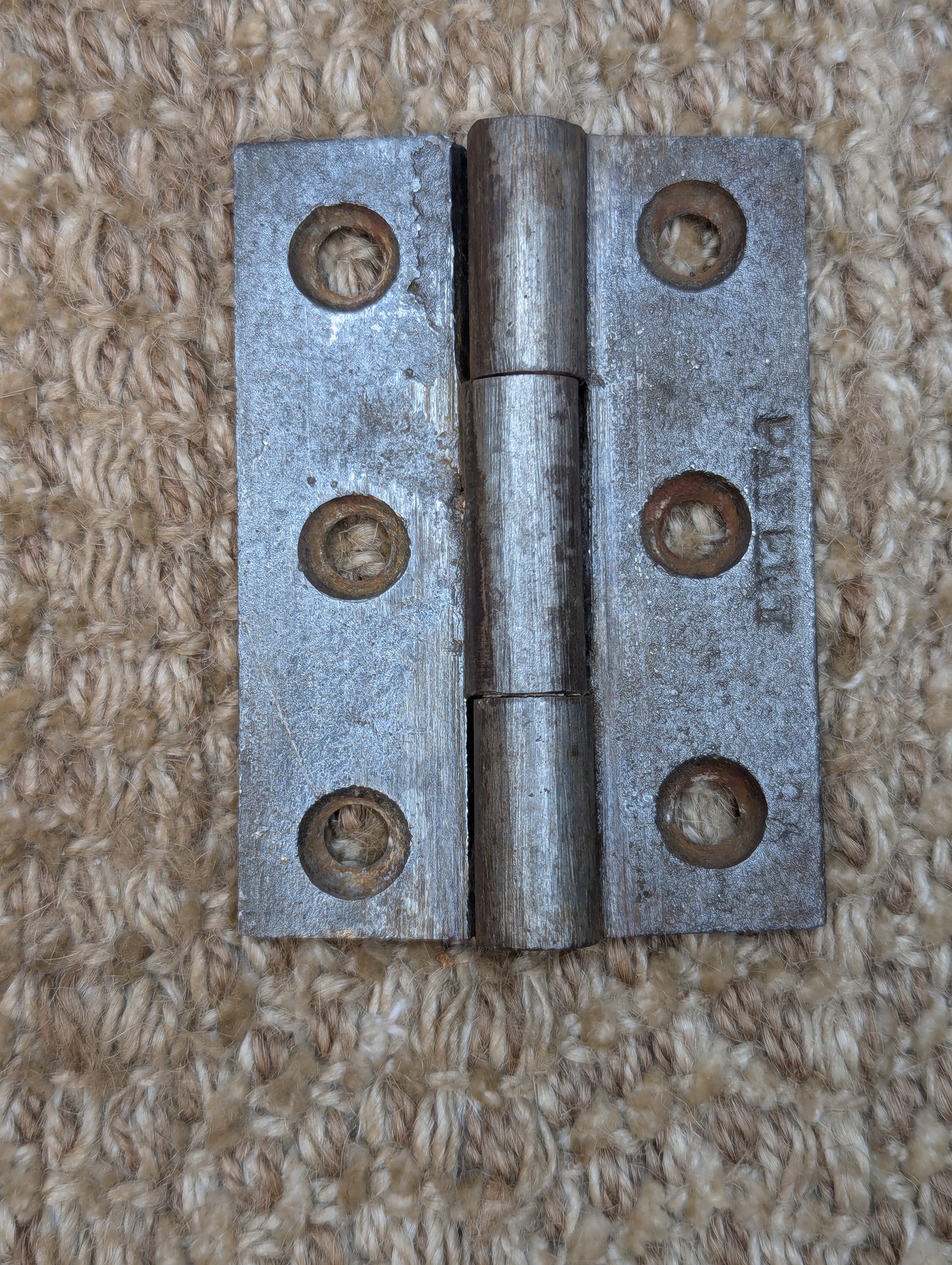 2 3/16" x 3" Antique Cast Iron Butt Hinge Door Hardware
