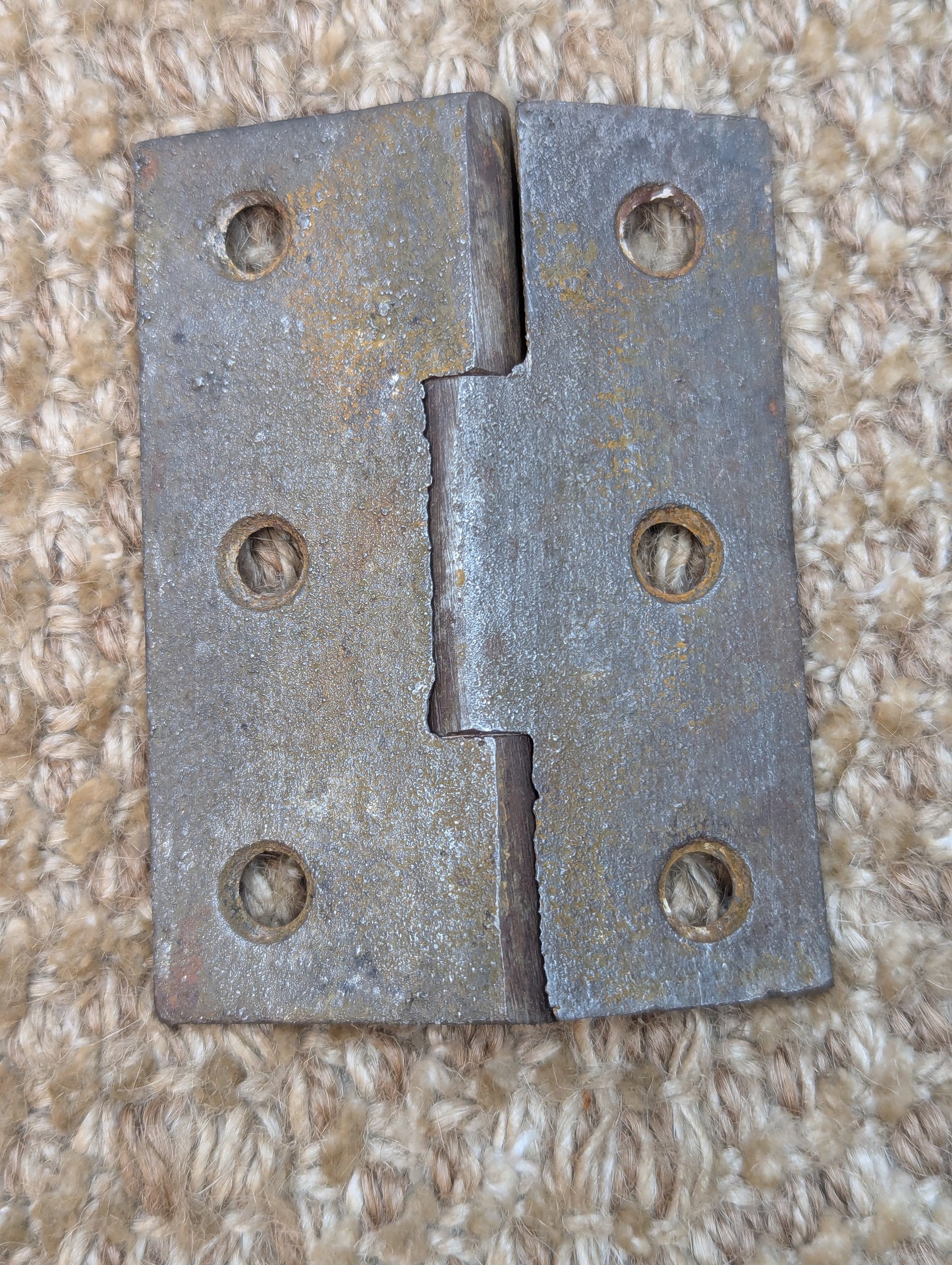 2 3/16" x 3" Antique Cast Iron Butt Hinge Door Hardware