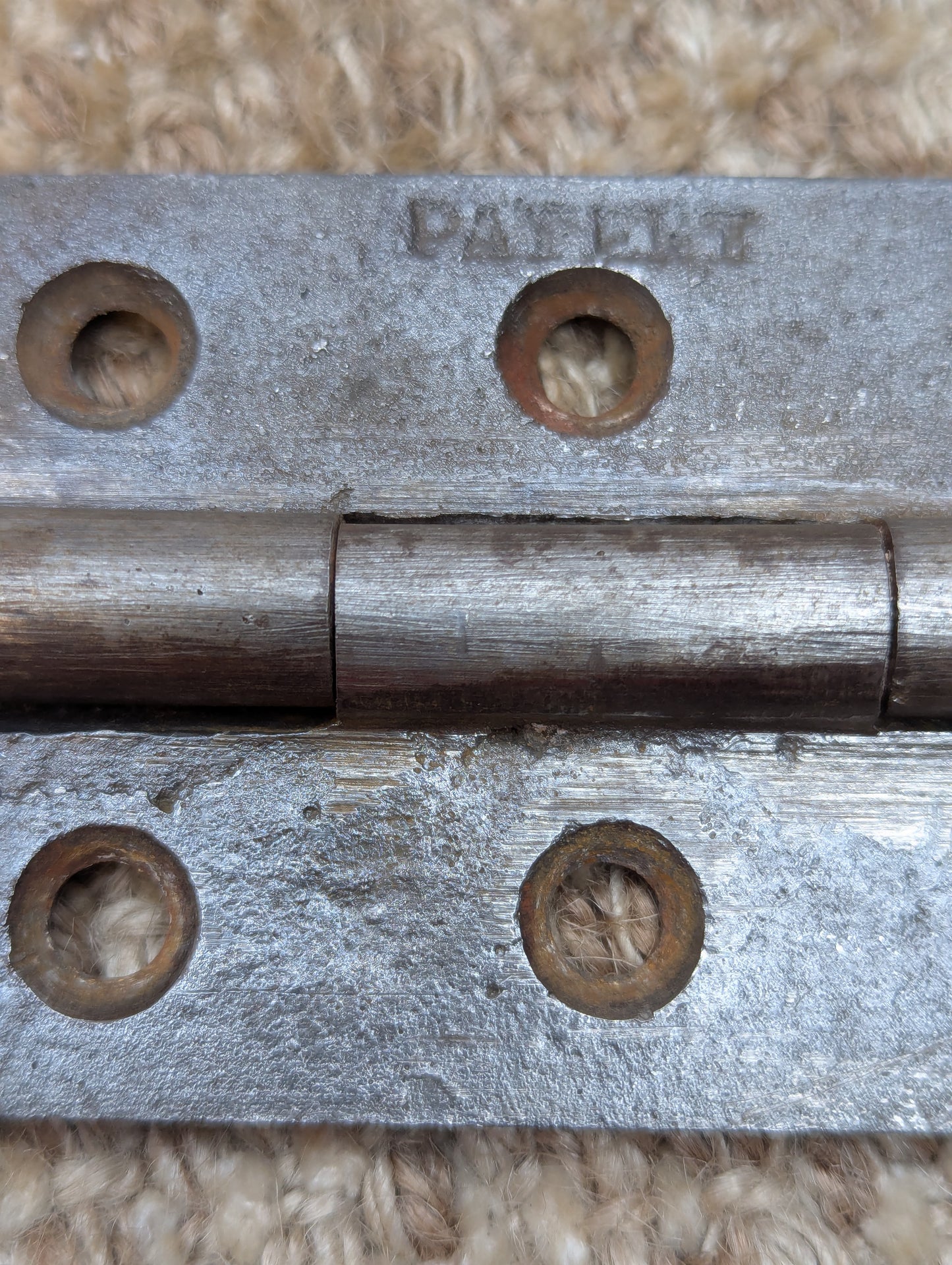 2 3/16" x 3" Antique Cast Iron Butt Hinge Door Hardware