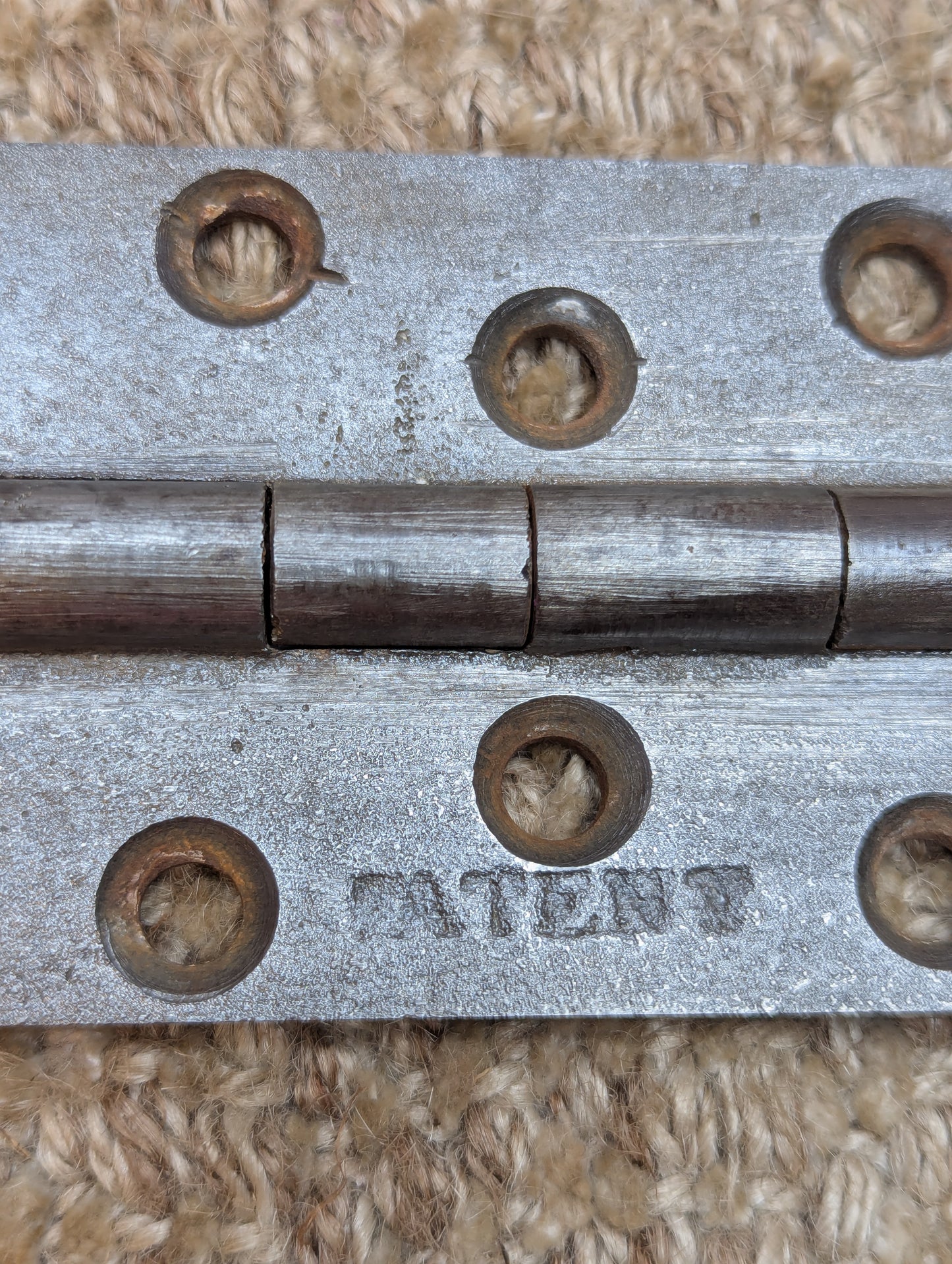 2 3/8" x 3 3/4" Antique Cast Iron Butt Hinge Door Hardware