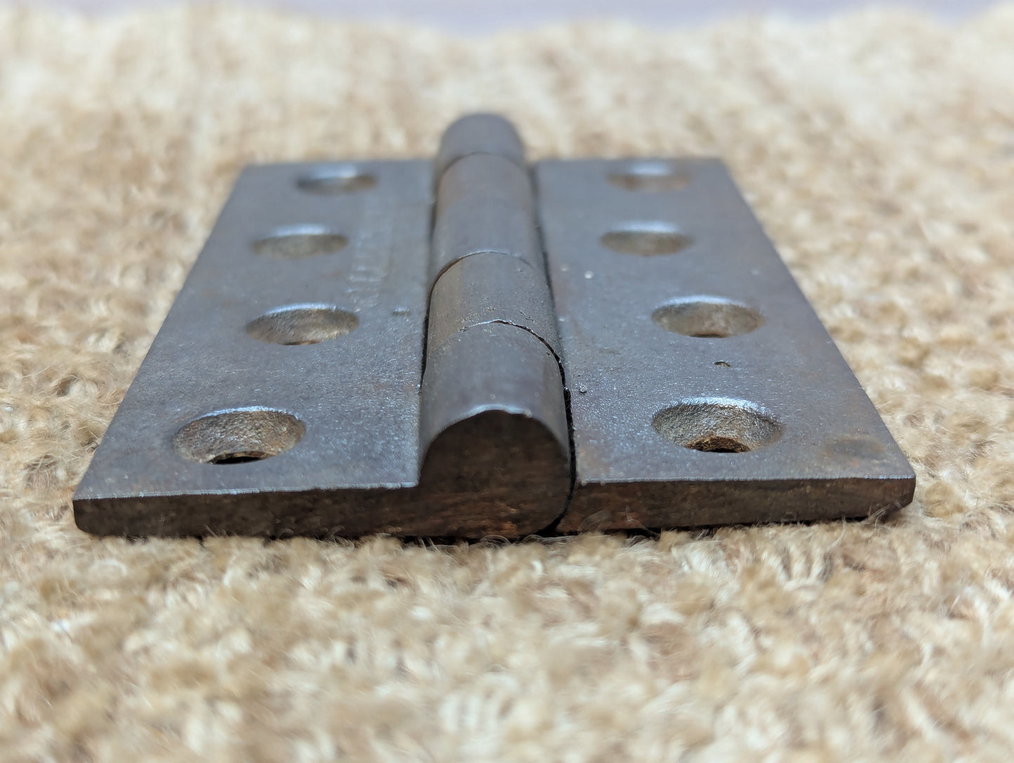 N-ENG BUTT CO 2 5/8" x 4" Antique Cast Iron Butt Hinge Door Hardware