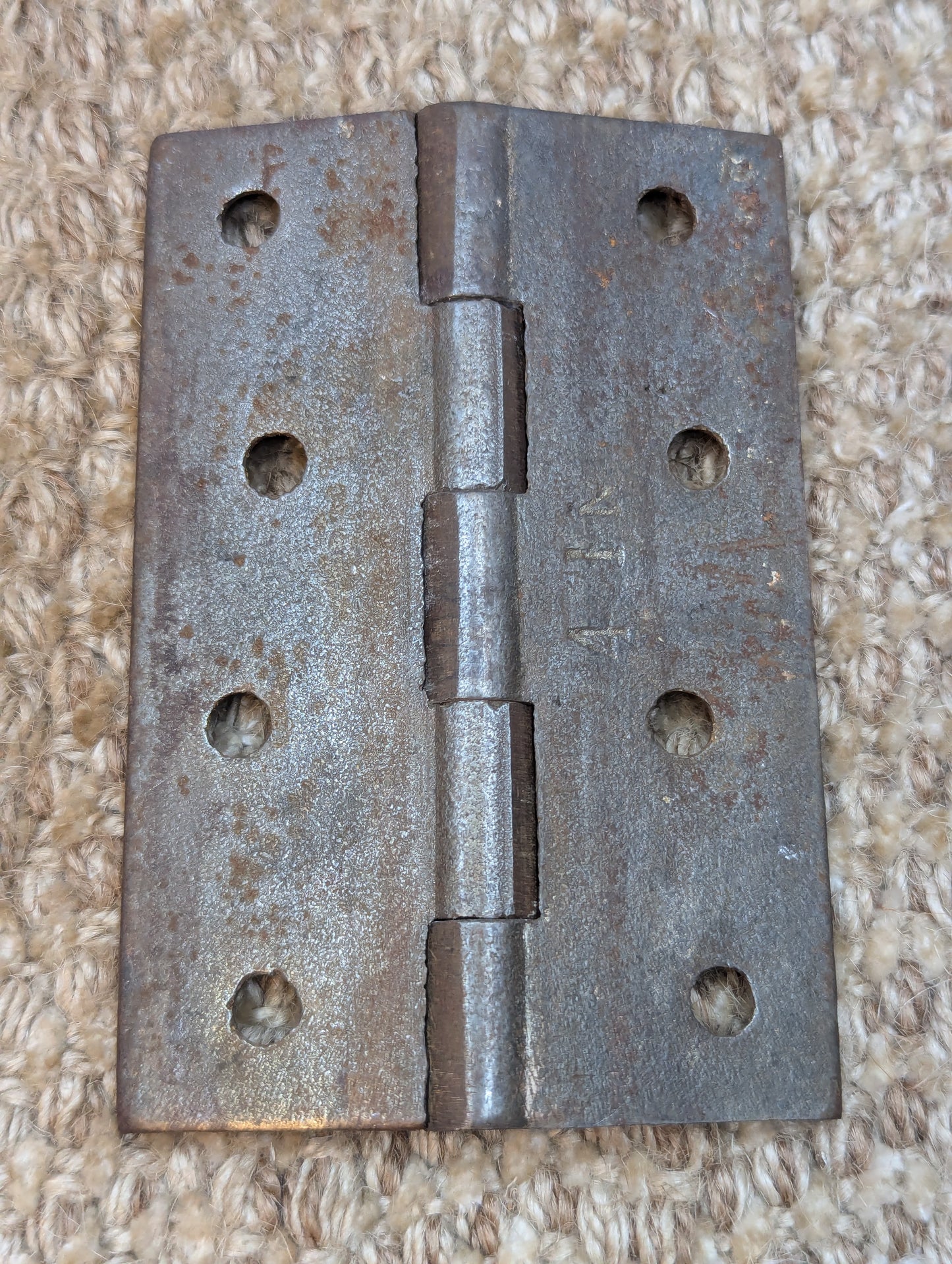 N-ENG BUTT CO 2 5/8" x 4" Antique Cast Iron Butt Hinge Door Hardware