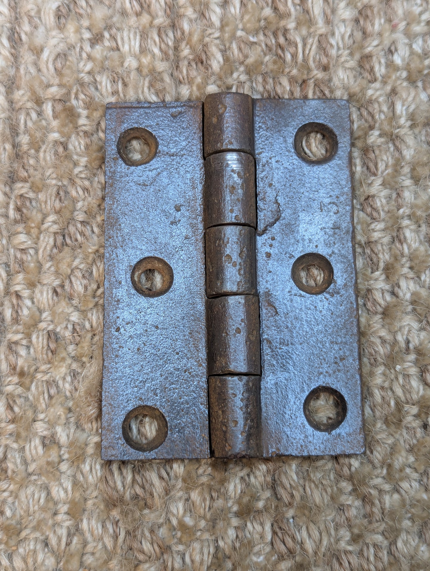 2 1/8" x 3" Antique Cast Iron Butt Hinge Door Hardware