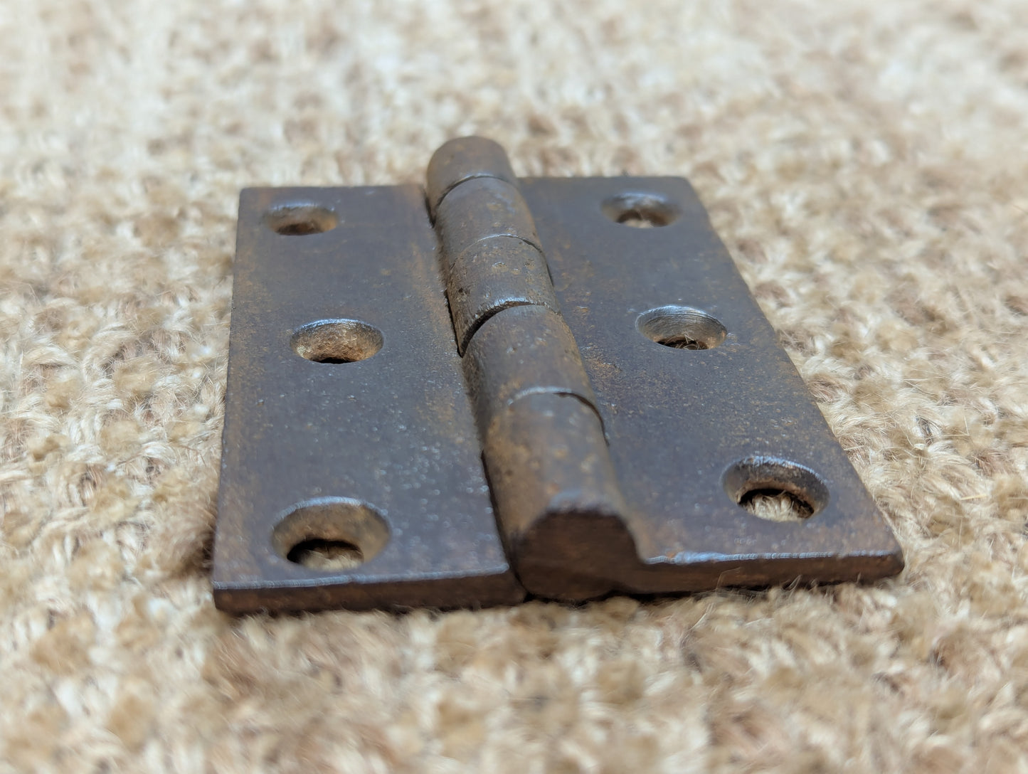 2 1/8" x 3" Antique Cast Iron Butt Hinge Door Hardware