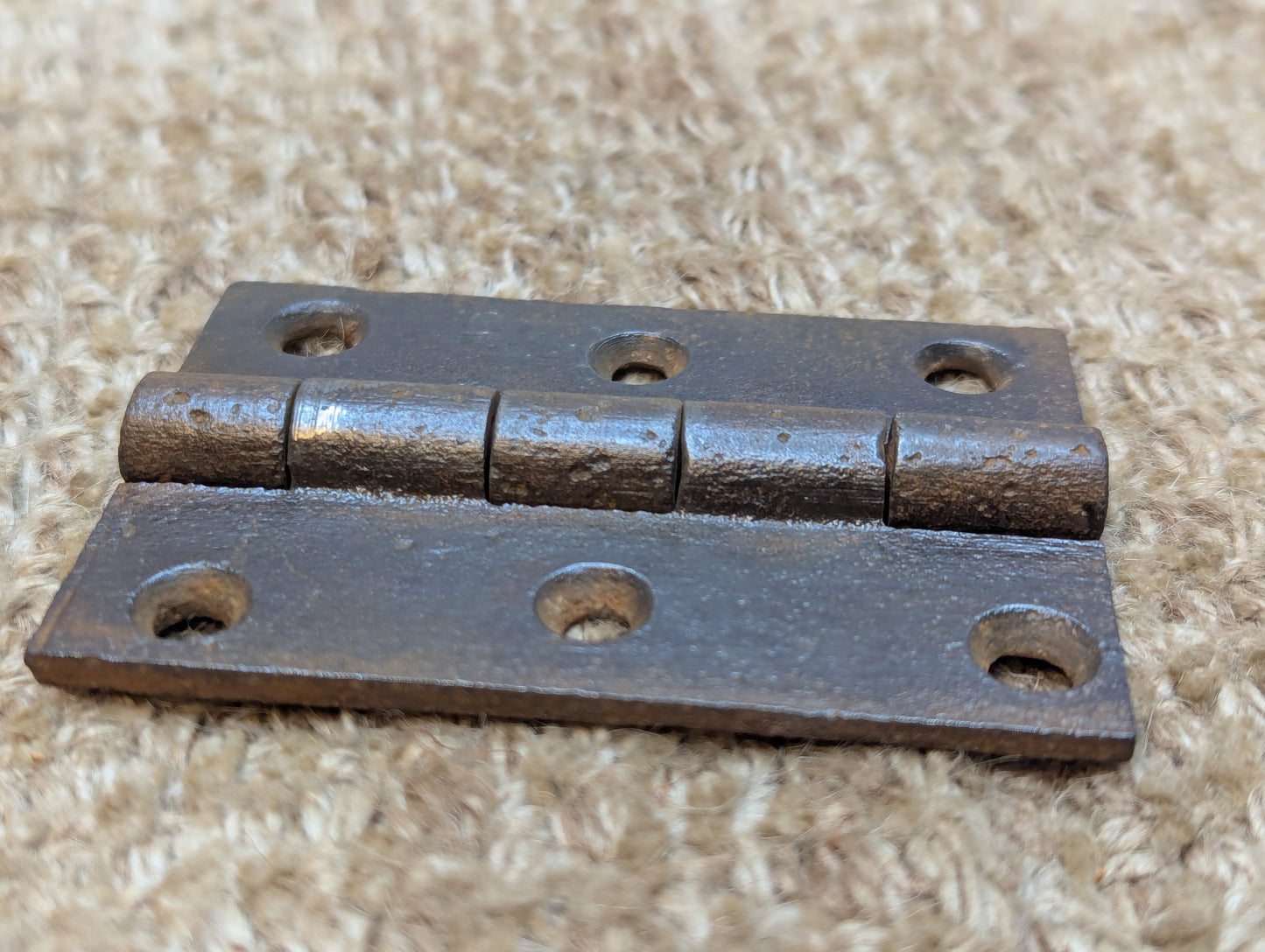 2 1/8" x 3" Antique Cast Iron Butt Hinge Door Hardware