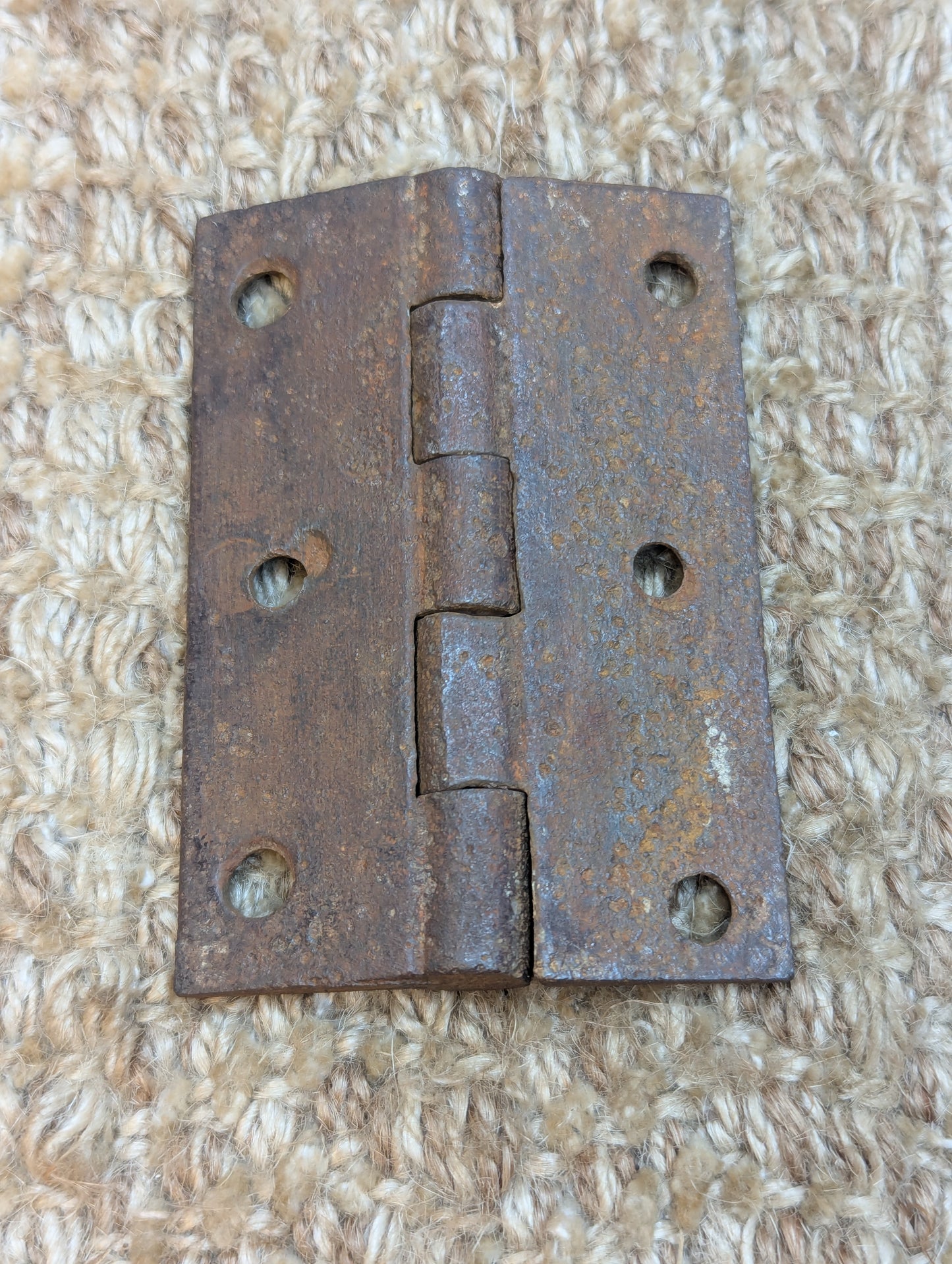 2 1/8" x 3" Antique Cast Iron Butt Hinge Door Hardware