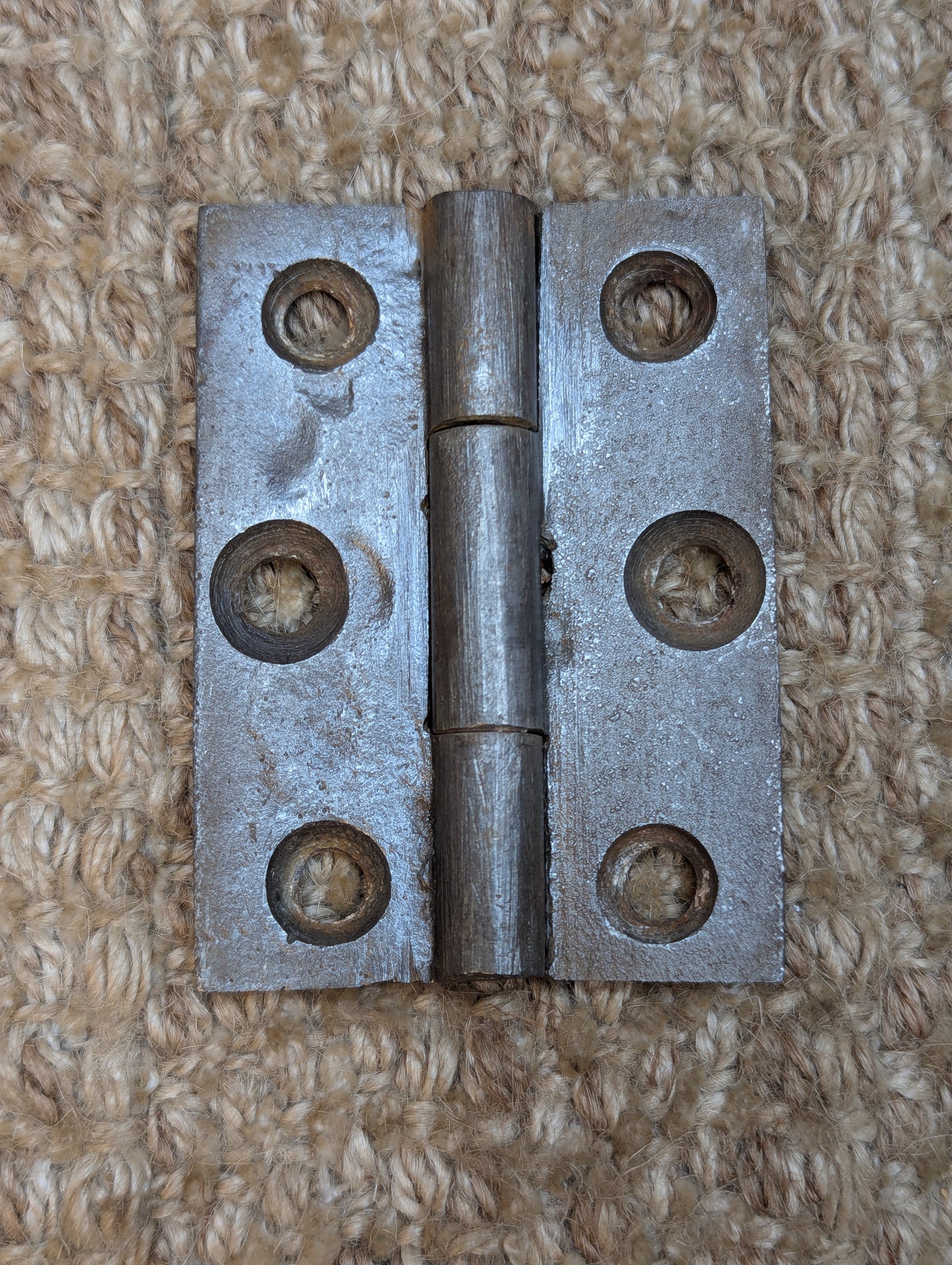 2 3/16" x 3" Antique Cast Iron Butt Hinge Door Hardware
