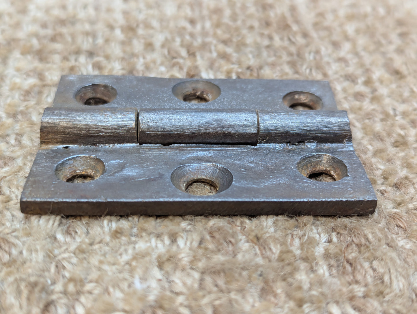 2 3/16" x 3" Antique Cast Iron Butt Hinge Door Hardware