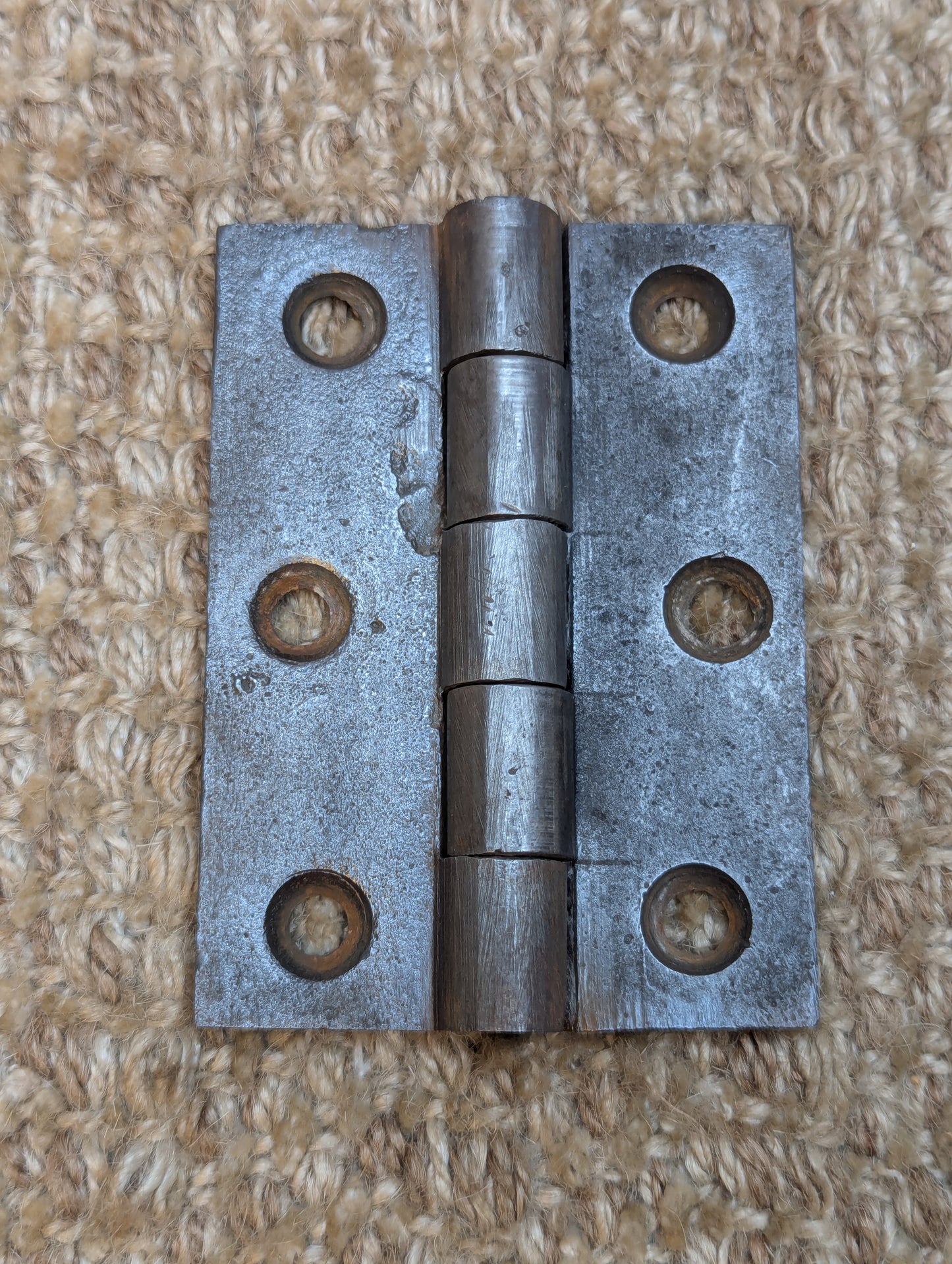 2 9/16" x 3 1/2" Antique Cast Iron Butt Hinge Door Hardware