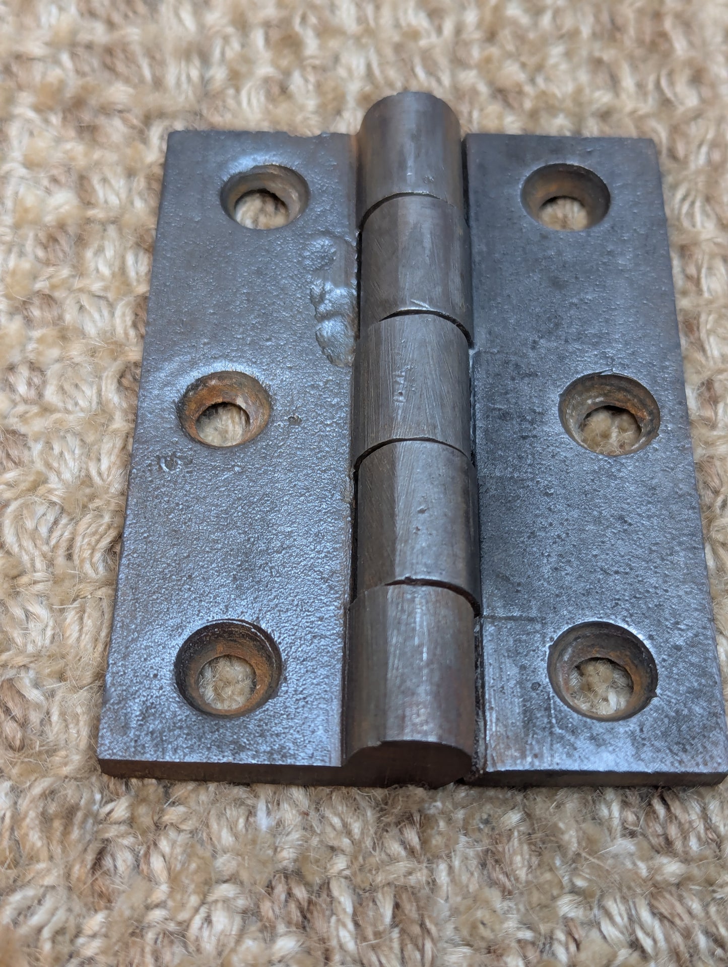 2 9/16" x 3 1/2" Antique Cast Iron Butt Hinge Door Hardware