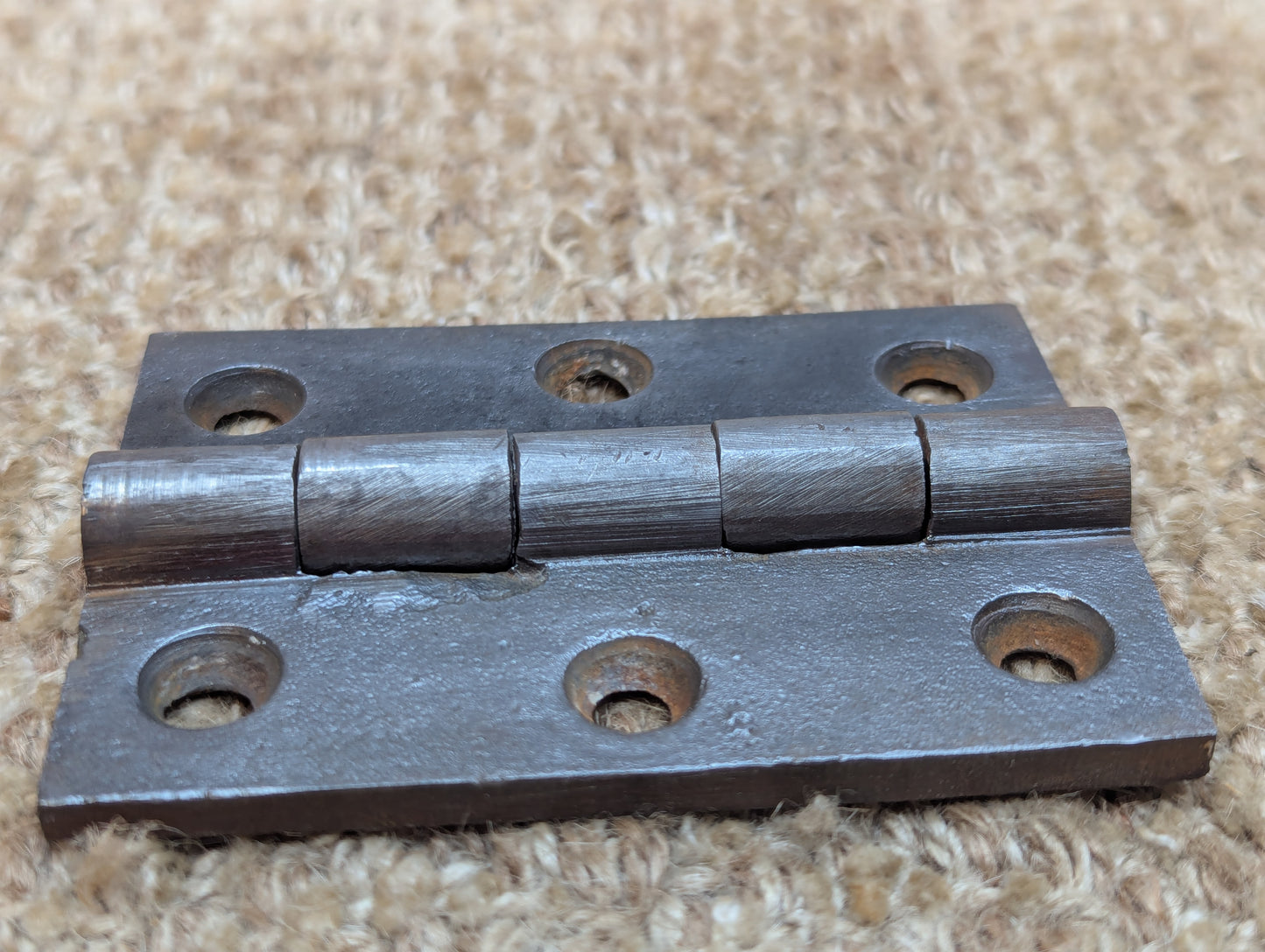 2 9/16" x 3 1/2" Antique Cast Iron Butt Hinge Door Hardware