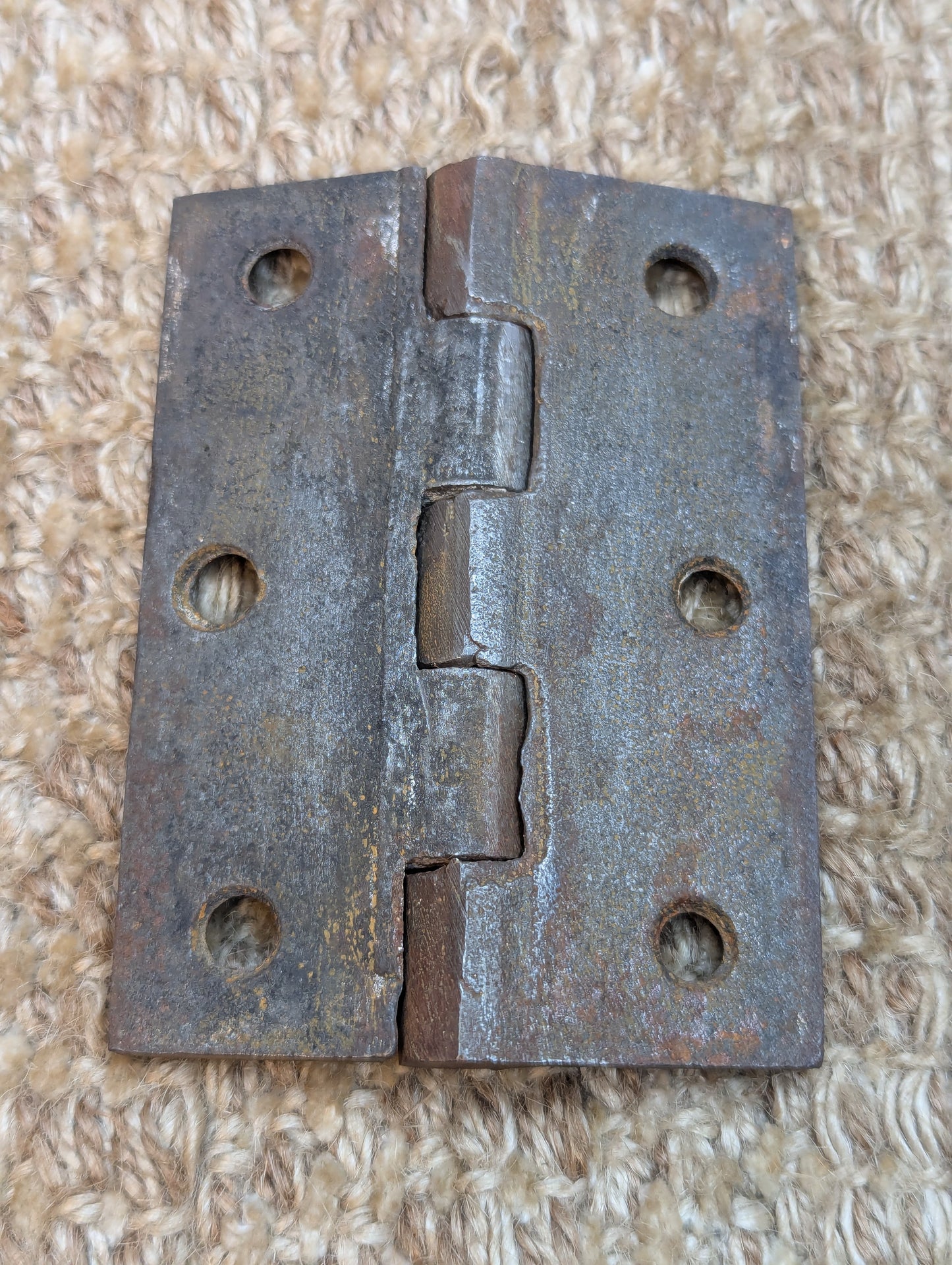 2 9/16" x 3 1/2" Antique Cast Iron Butt Hinge Door Hardware