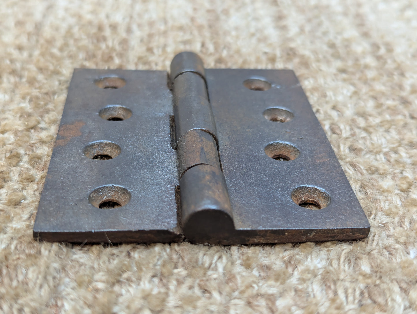 3" x 3 1/2" Antique Cast Iron Butt Hinge Door Hardware