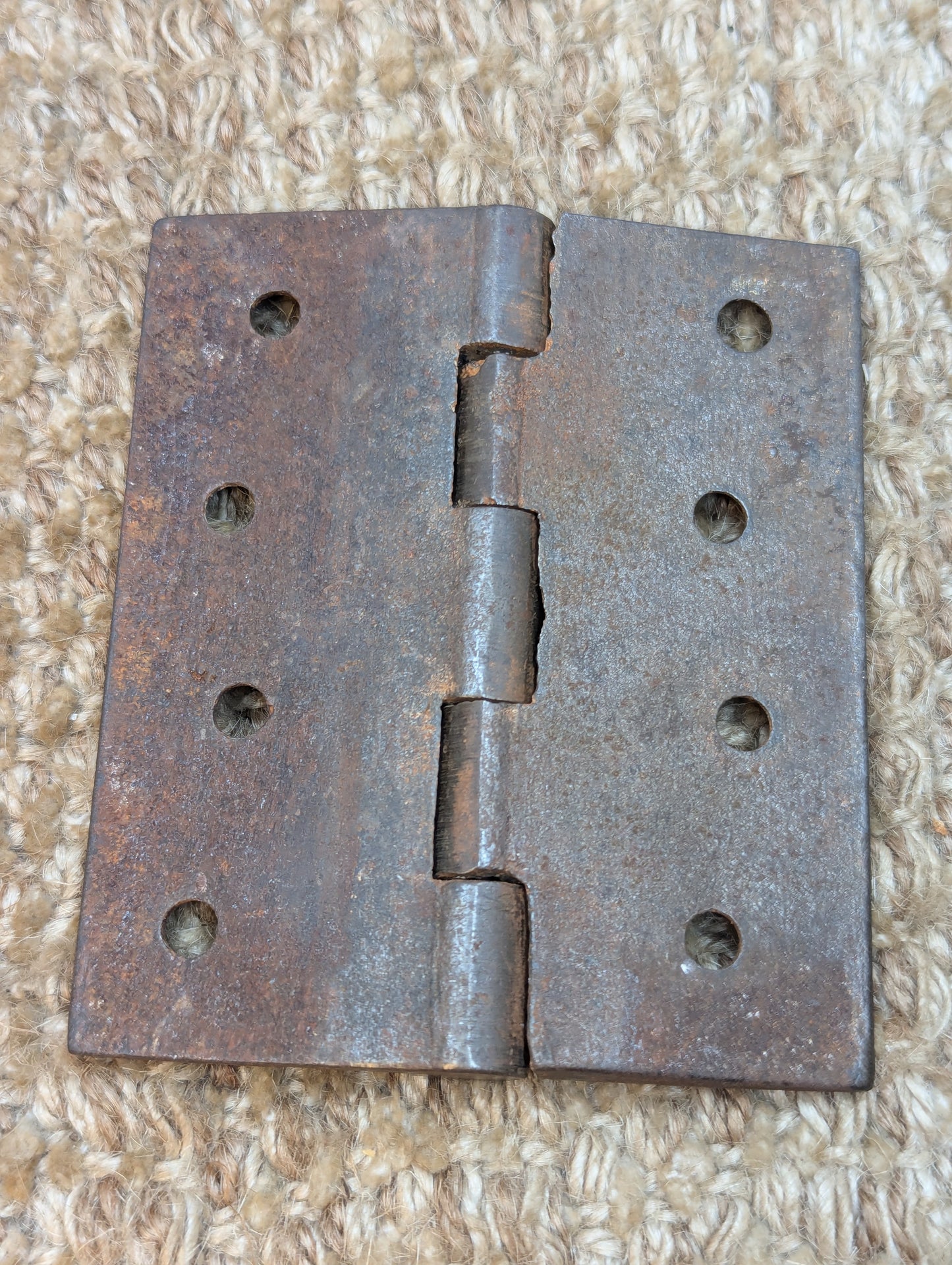 3" x 3 1/2" Antique Cast Iron Butt Hinge Door Hardware