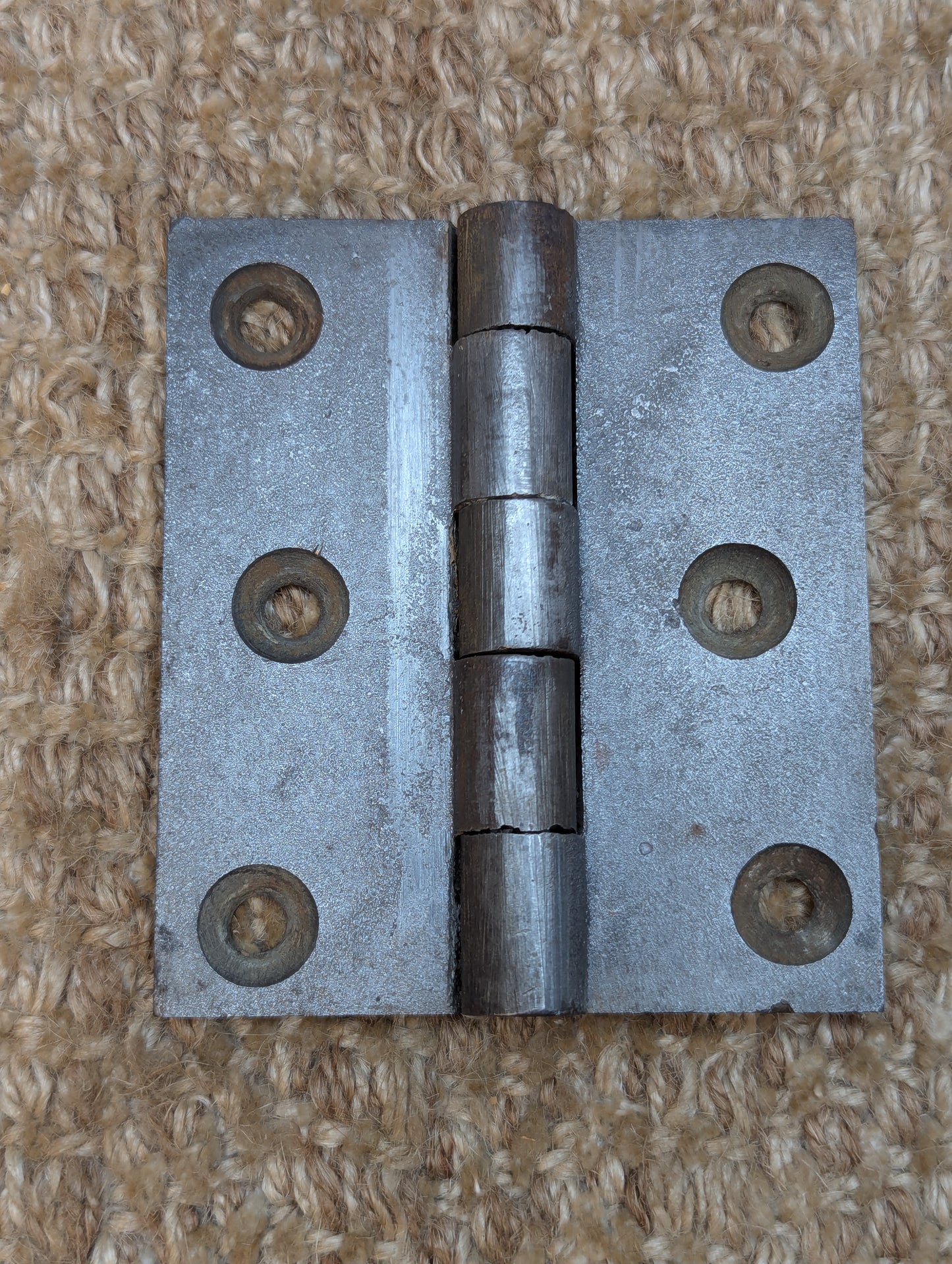 3" x 3 1/2" Antique Cast Iron Butt Hinge Door Hardware