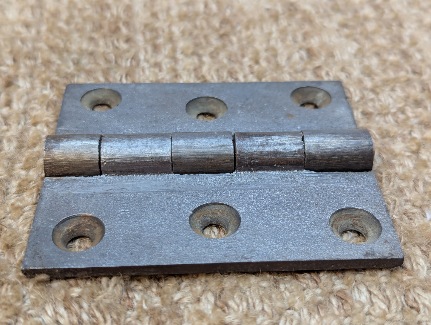 3" x 3 1/2" Antique Cast Iron Butt Hinge Door Hardware