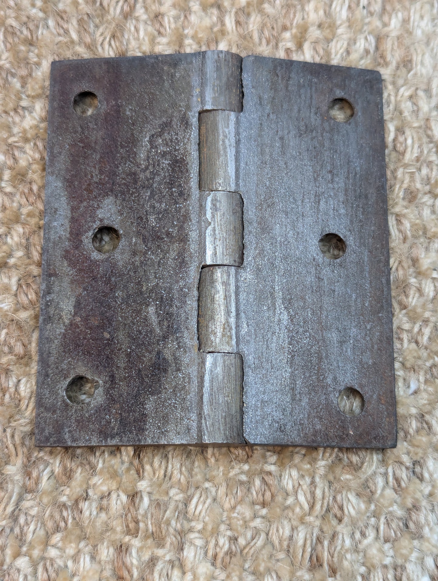 3" x 3 1/2" Antique Cast Iron Butt Hinge Door Hardware