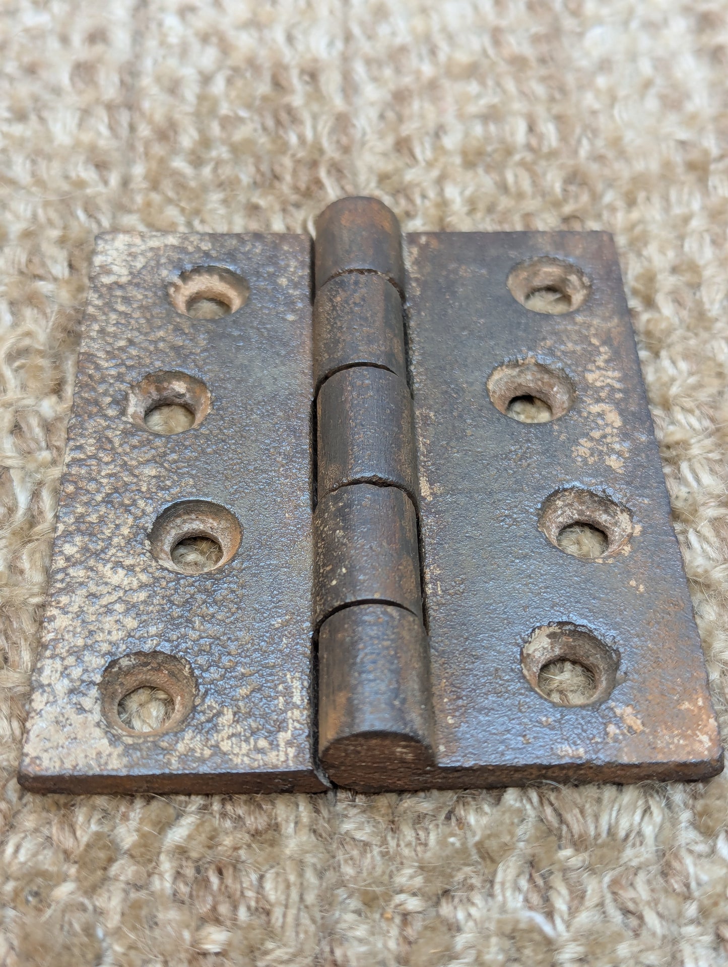 3" x 3 1/2" Antique Cast Iron Butt Hinge Door Hardware