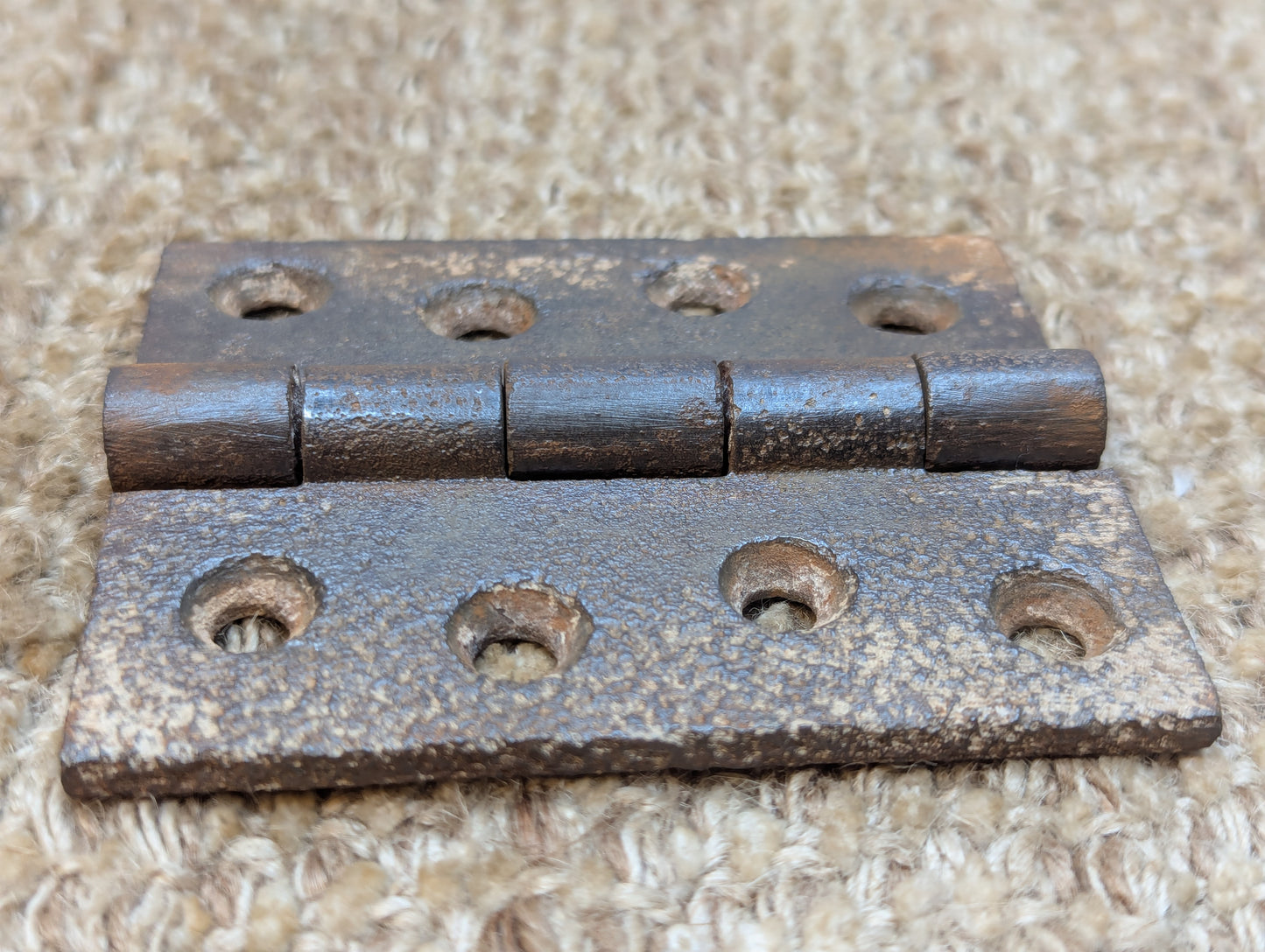 3" x 3 1/2" Antique Cast Iron Butt Hinge Door Hardware