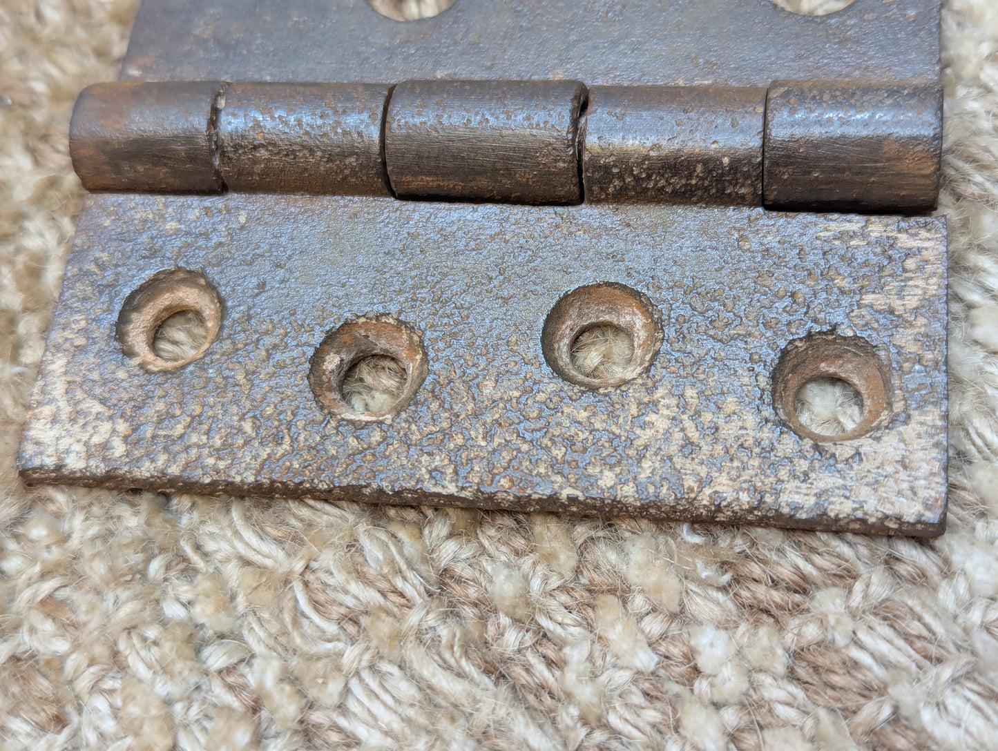 3" x 3 1/2" Antique Cast Iron Butt Hinge Door Hardware