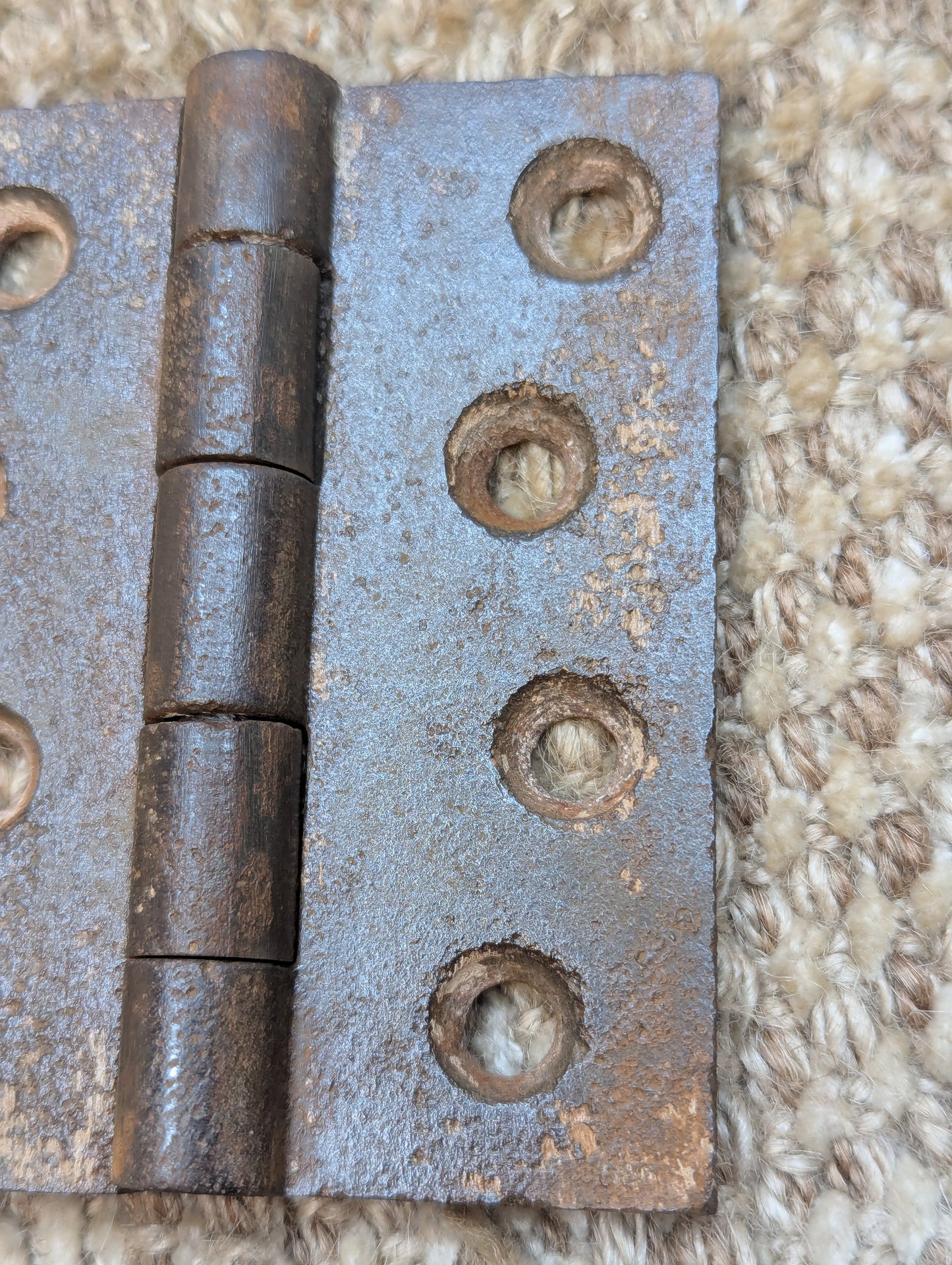 3" x 3 1/2" Antique Cast Iron Butt Hinge Door Hardware
