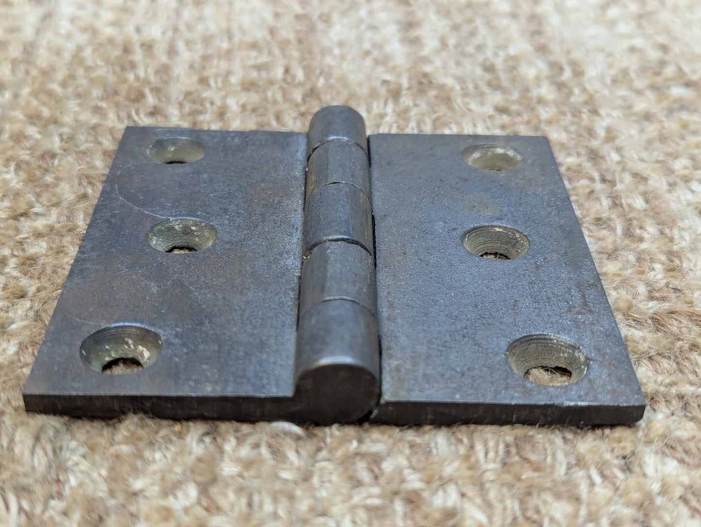 3 9/16" x 3 1/2" Antique Cast Iron Butt Hinge Door Hardware