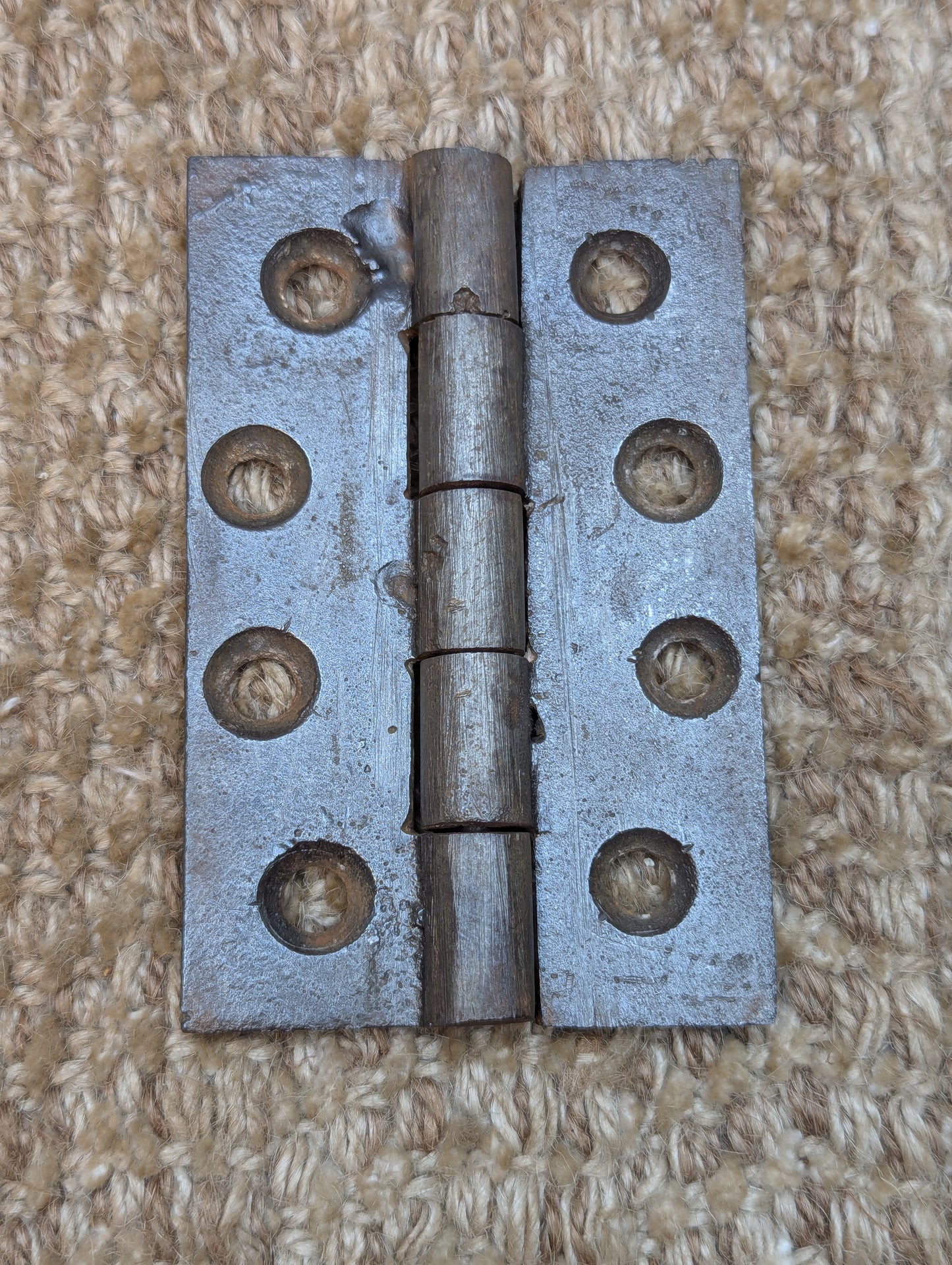 2 3/8" x 3 5/8" Antique Cast Iron Butt Hinge Door Hardware