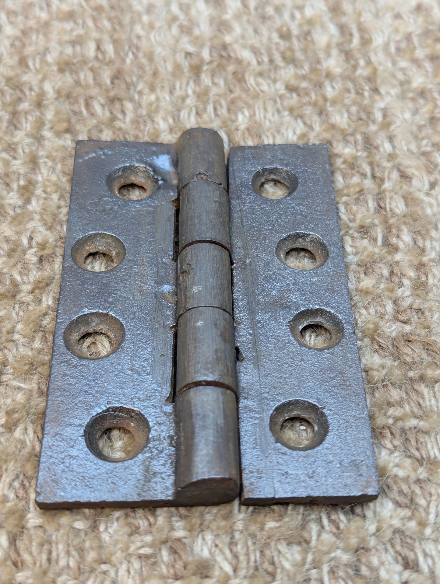 2 3/8" x 3 5/8" Antique Cast Iron Butt Hinge Door Hardware