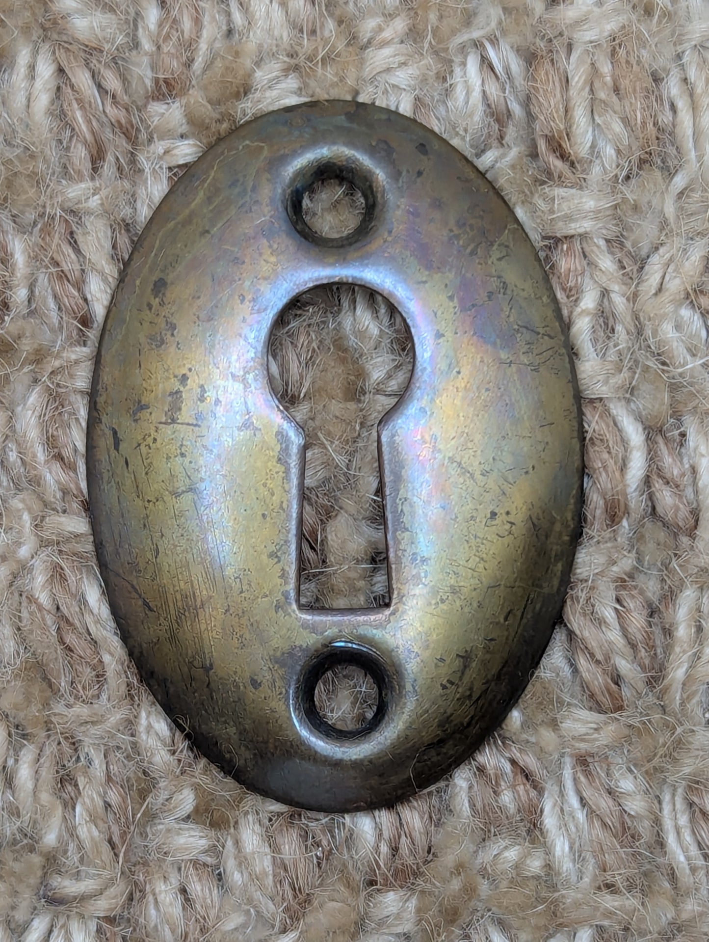Antique Brass Key Hole Cover Escutcheon