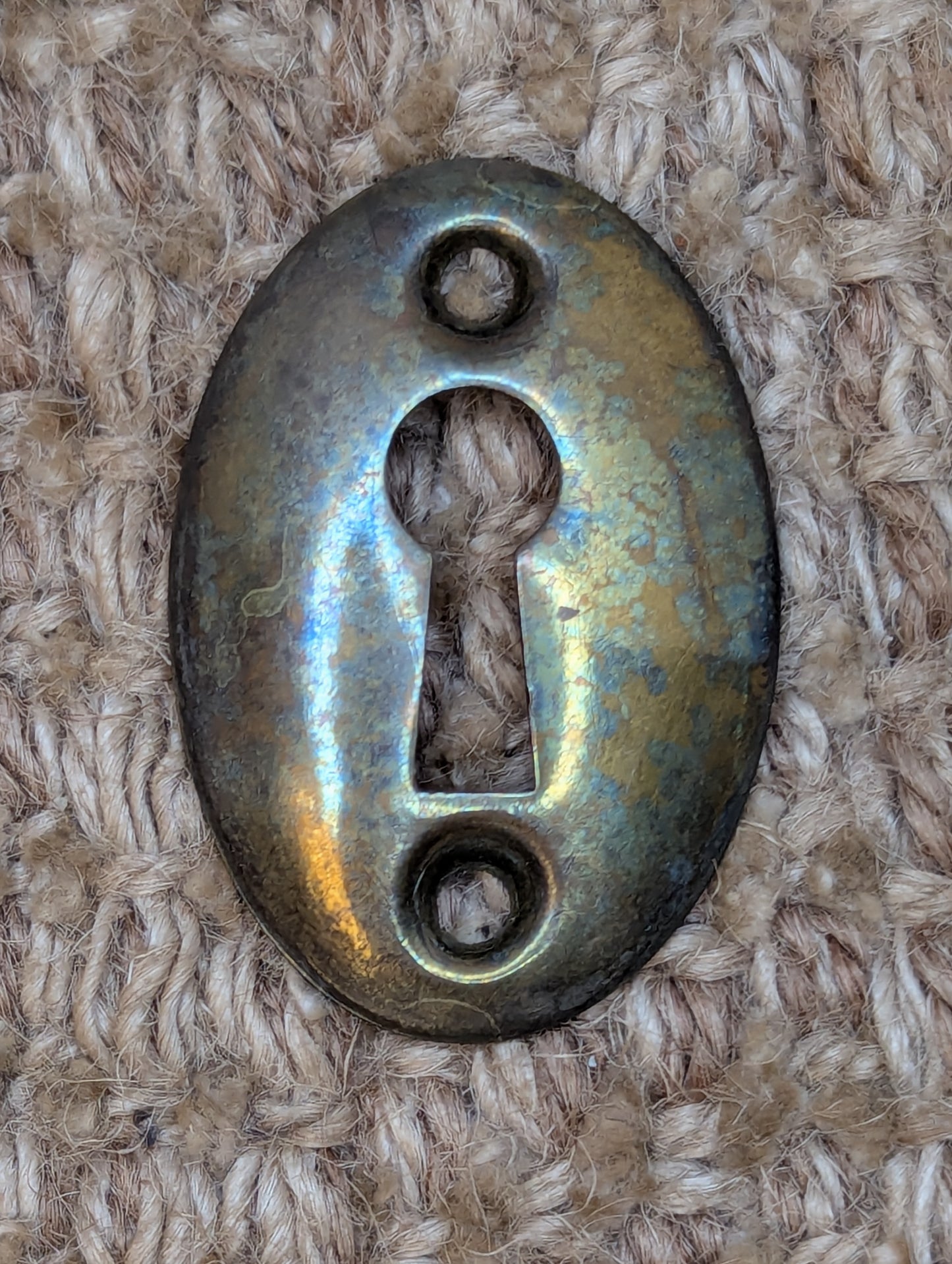 Antique Brass Key Hole Cover Escutcheon