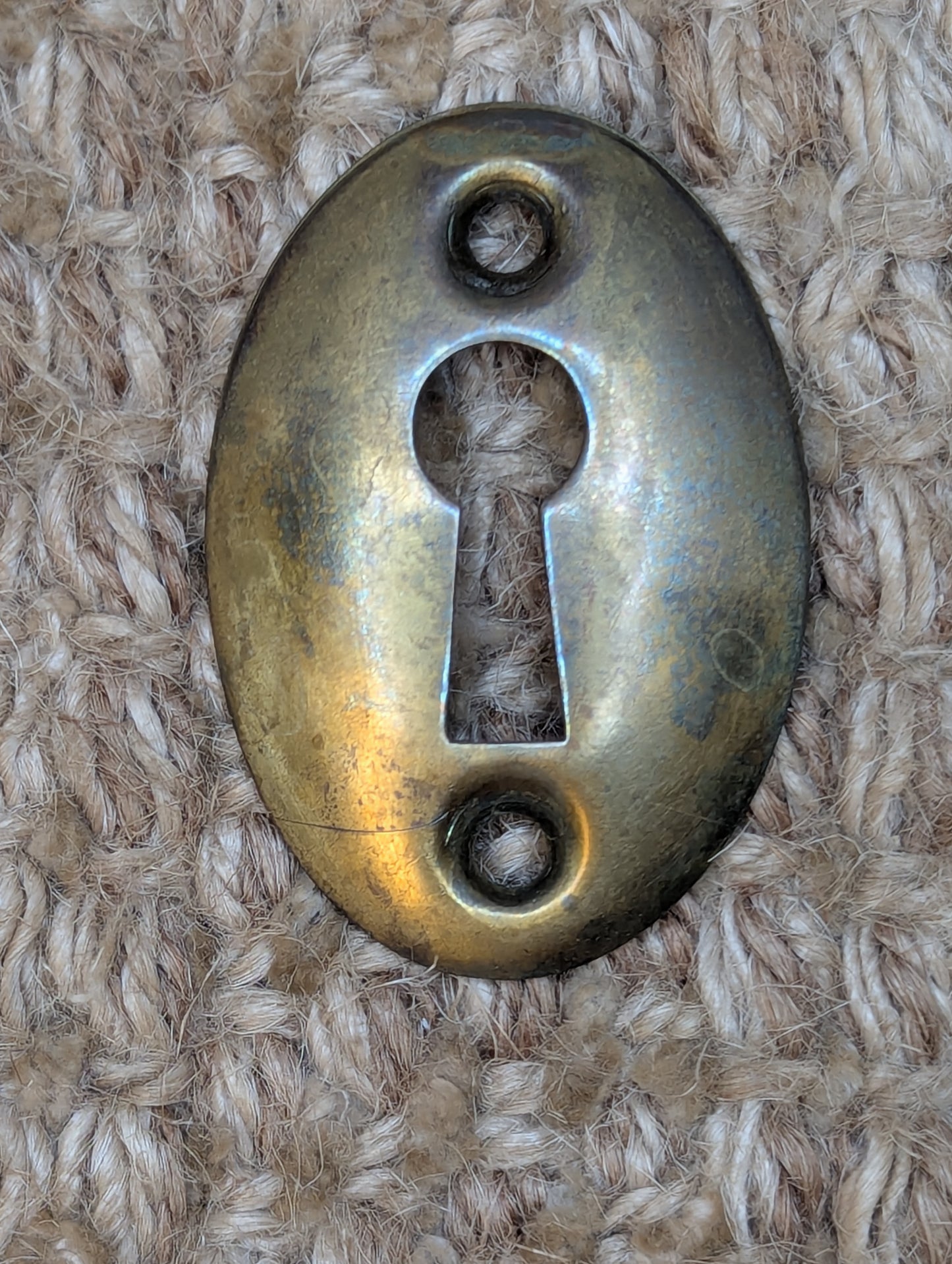Antique Brass Key Hole Cover Escutcheon
