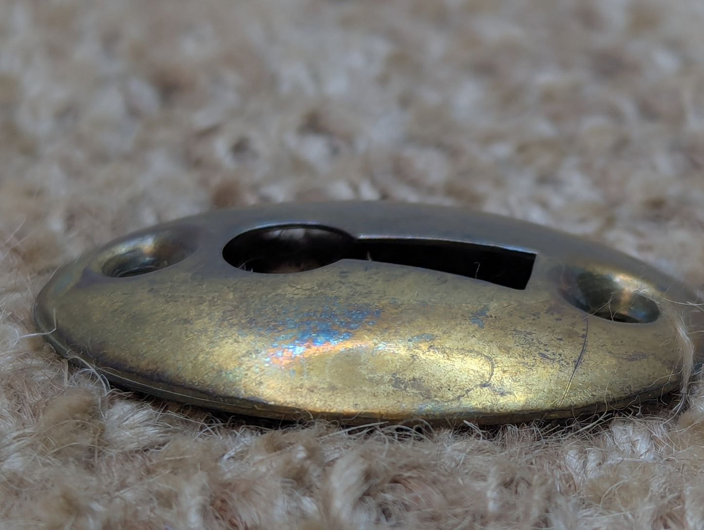 Antique Brass Key Hole Cover Escutcheon