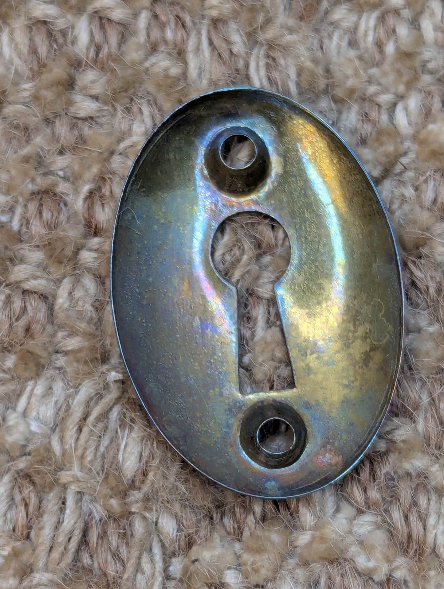 Antique Brass Key Hole Cover Escutcheon