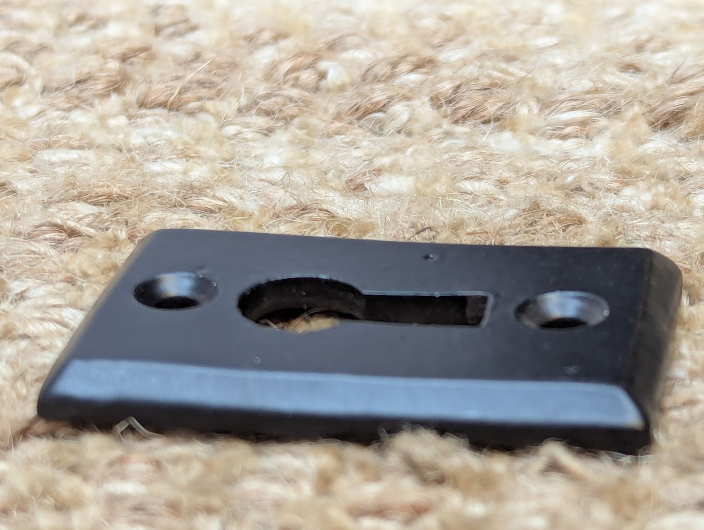 Vintage Black Cast Iron Key Hole Cover Escutcheon Door Hardware