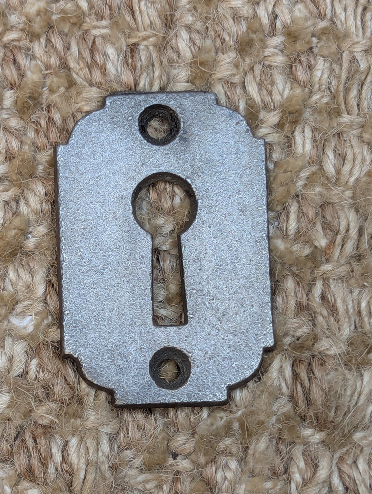 Antique Cast Iron Key Hole Cover Escutcheon Door Hardware #104