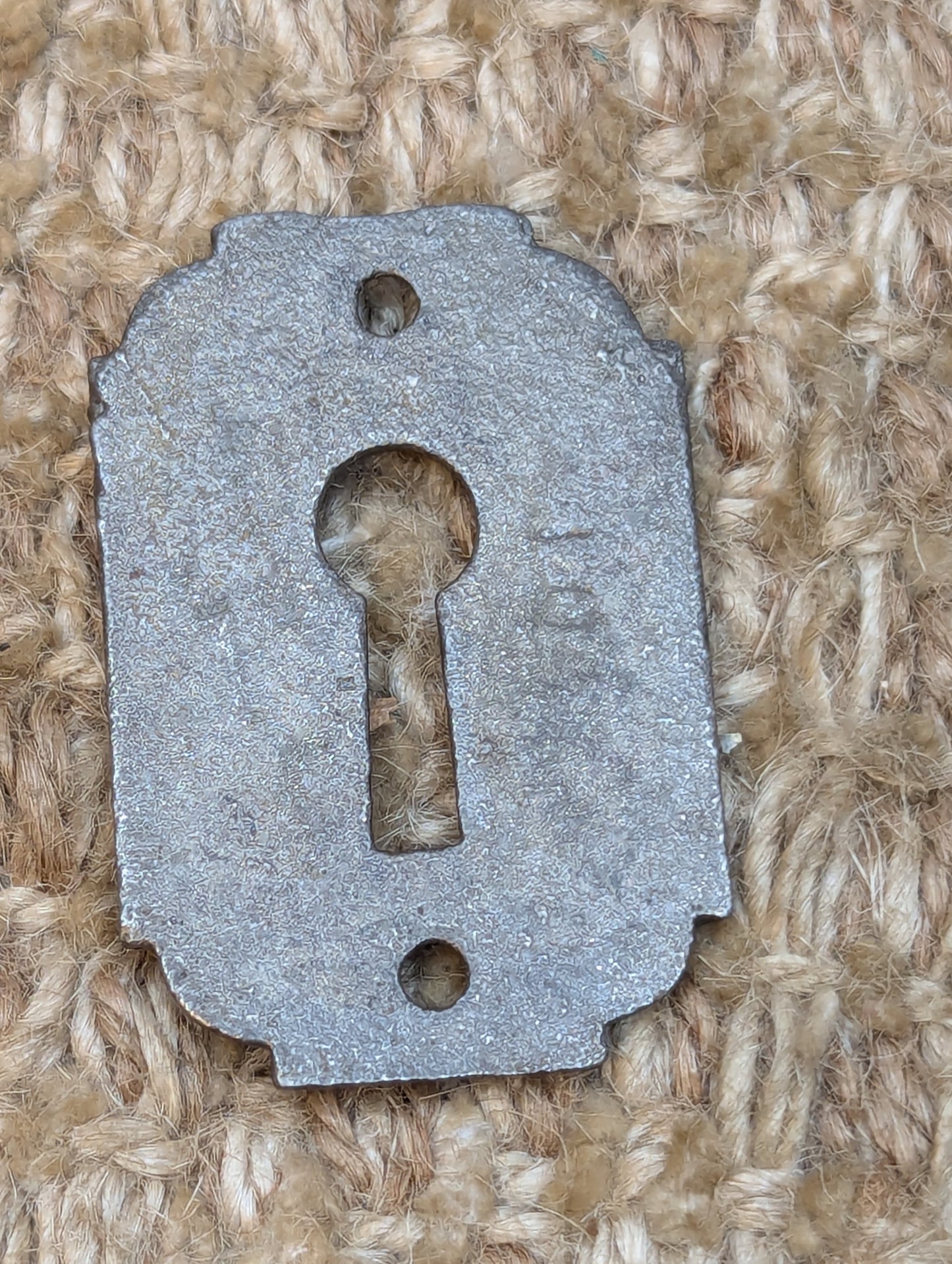 Antique Cast Iron Key Hole Cover Escutcheon Door Hardware #104