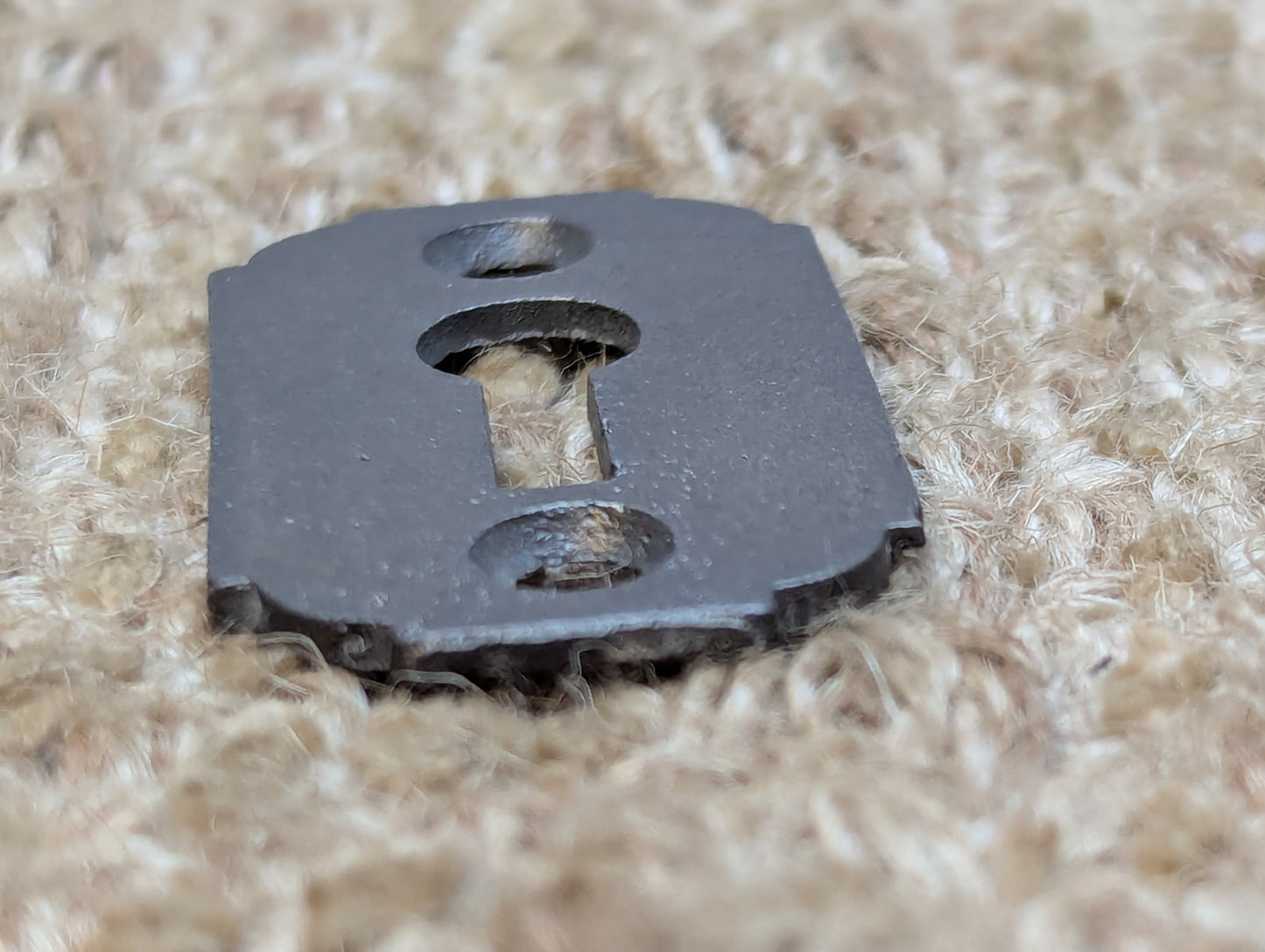 Antique Cast Iron Key Hole Cover Escutcheon Door Hardware