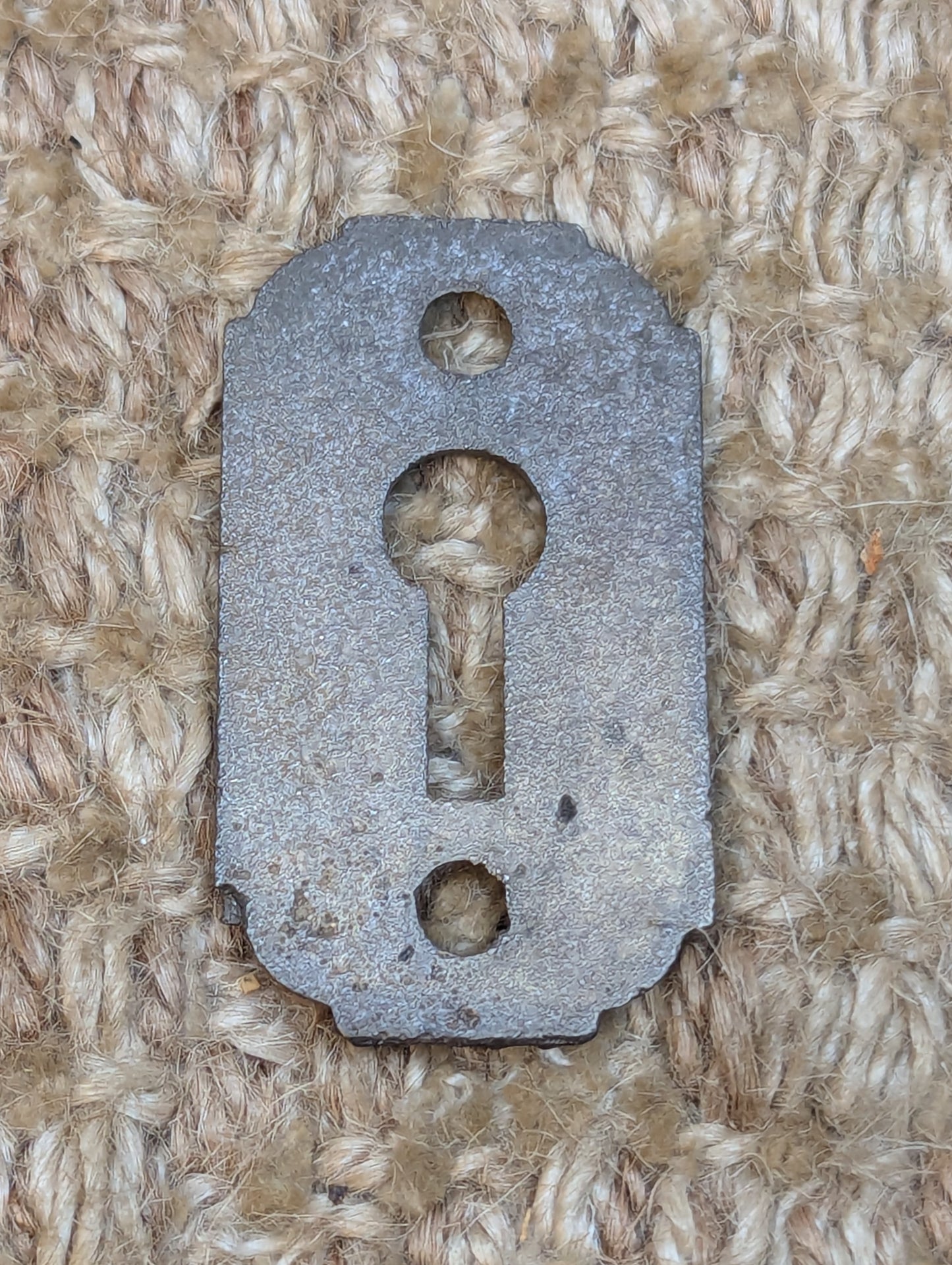 Antique Cast Iron Key Hole Cover Escutcheon Door Hardware