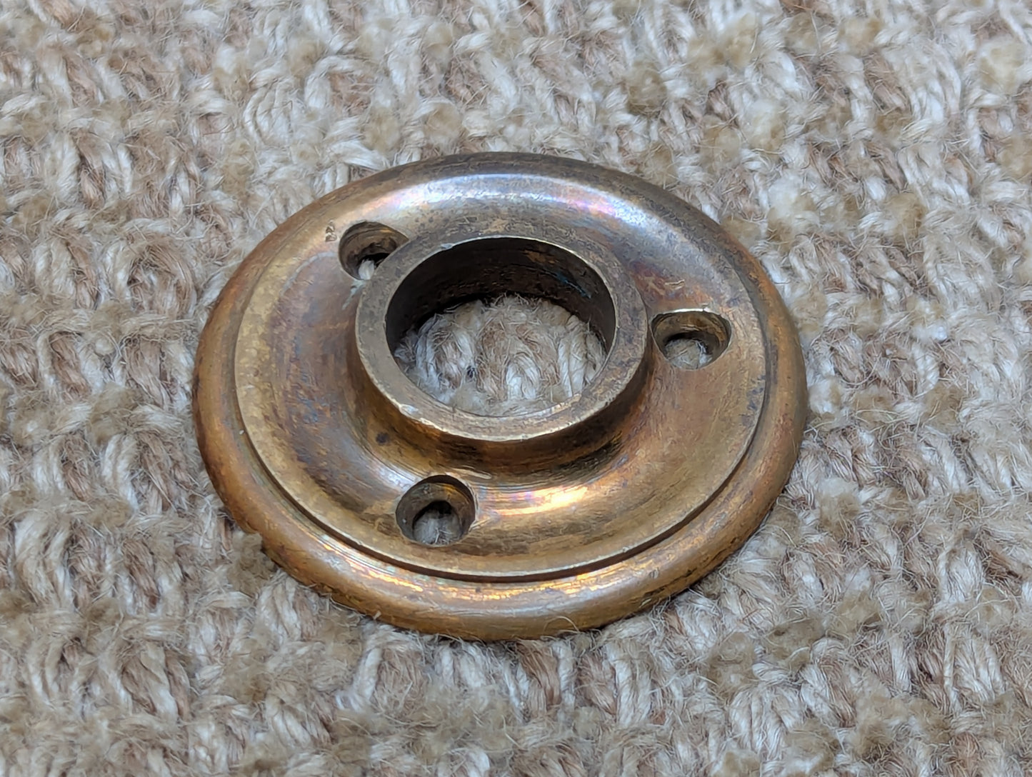 2 1/16" Antique Cast Brass Rosette Escutcheon For Door Knob Door Hardware #2333