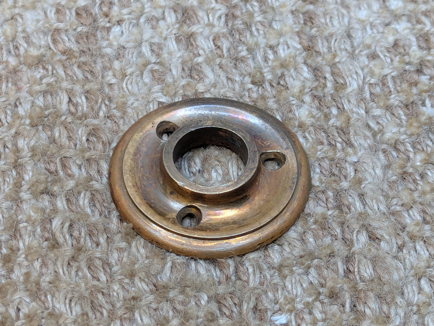 2 1/16" Antique Cast Brass Rosette Escutcheon For Door Knob Door Hardware #2333