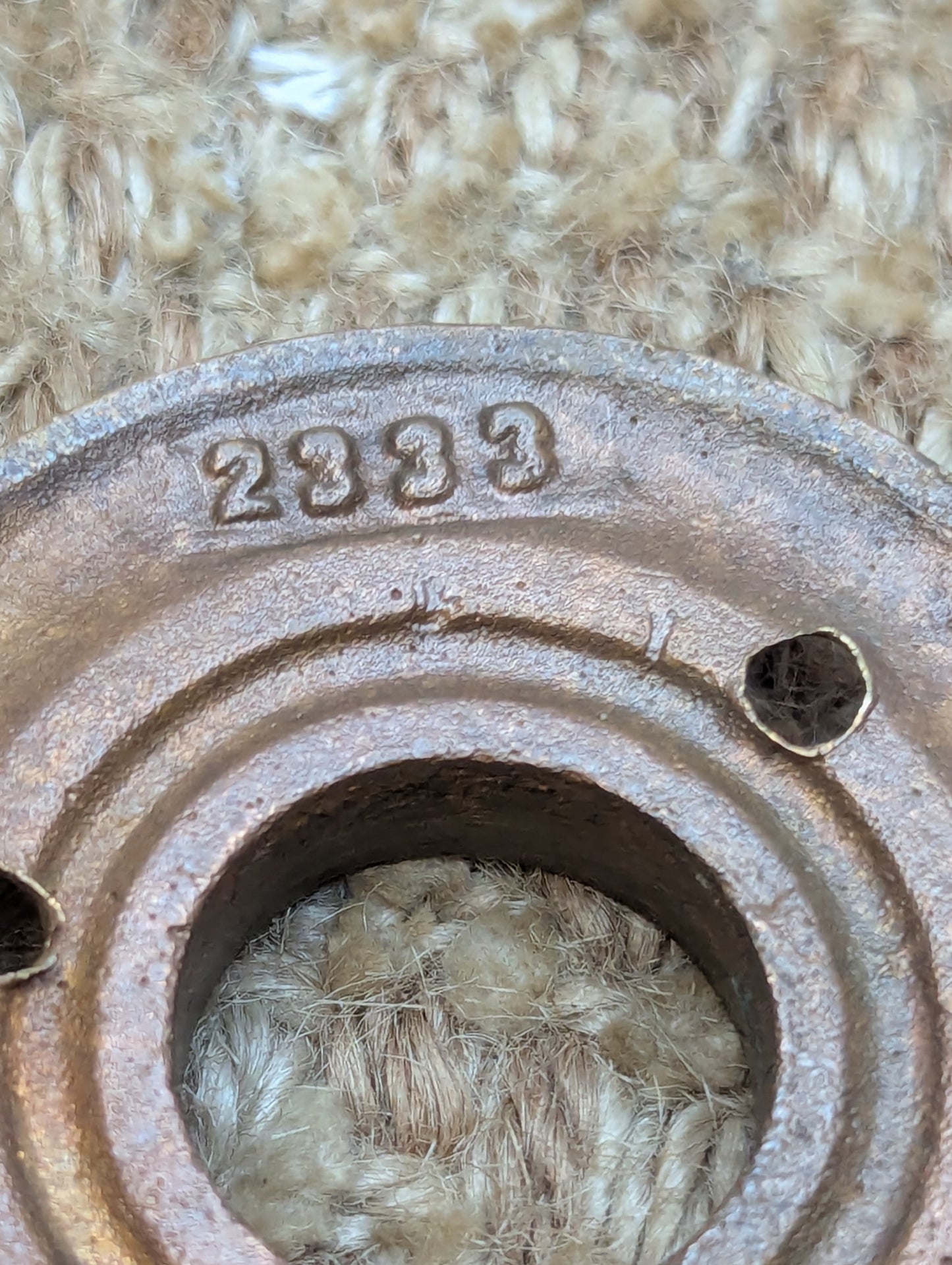 2 1/16" Antique Cast Brass Rosette Escutcheon For Door Knob Door Hardware #2333
