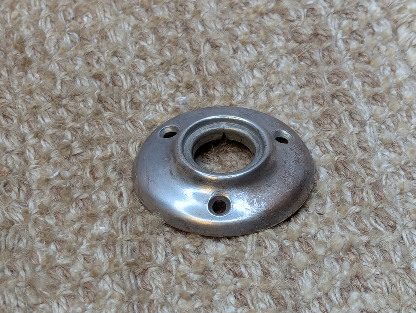 2 1/16" Antique Nickel Plated Brass Rosette Escutcheon For Door Knob Door Hardware
