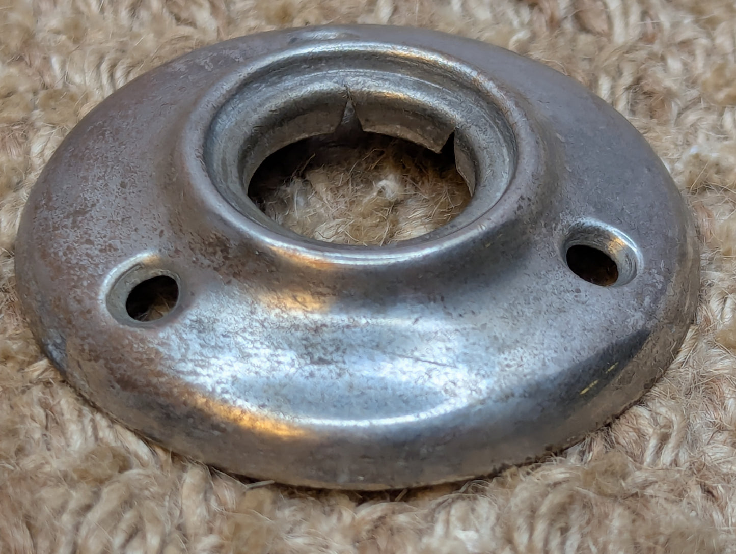 2 1/16" Antique Nickel Plated Brass Rosette Escutcheon For Door Knob Door Hardware