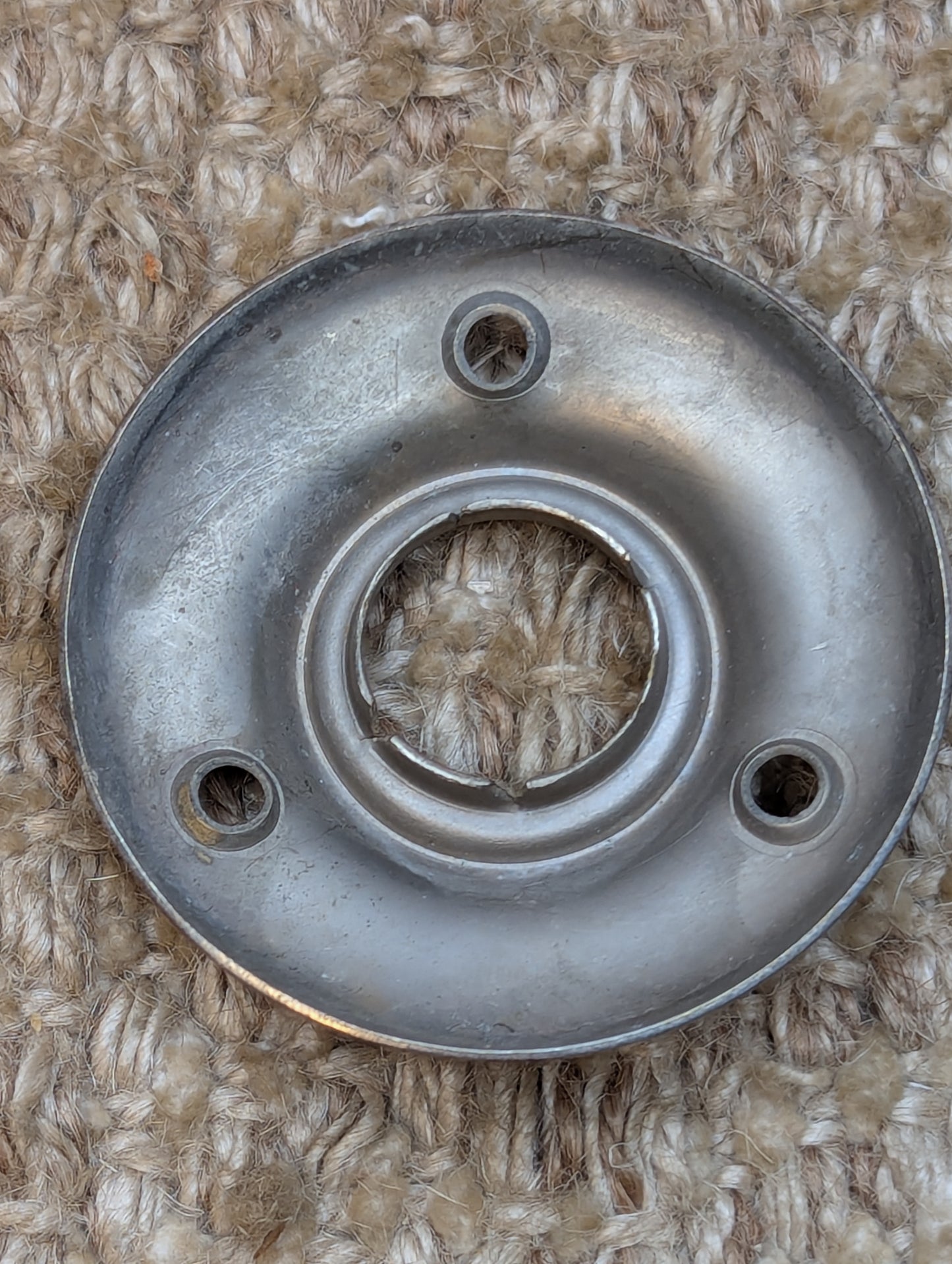2 1/16" Antique Nickel Plated Brass Rosette Escutcheon For Door Knob Door Hardware