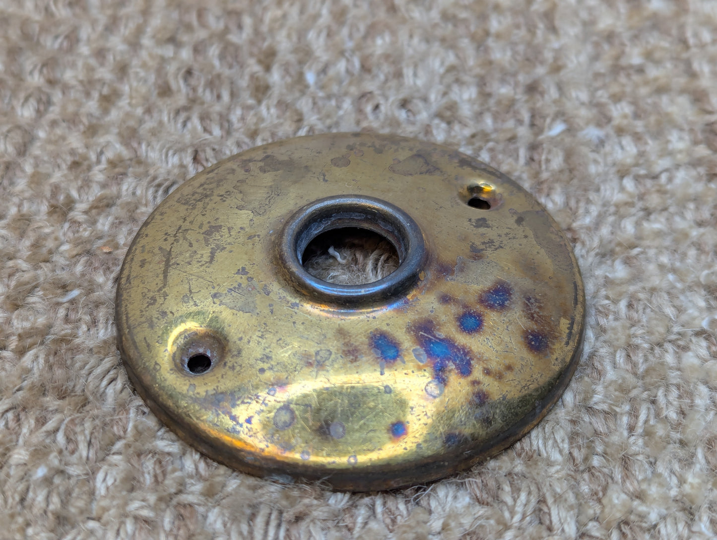 3" Antique Brass Rosette Escutcheon For Door Knob Door Hardware