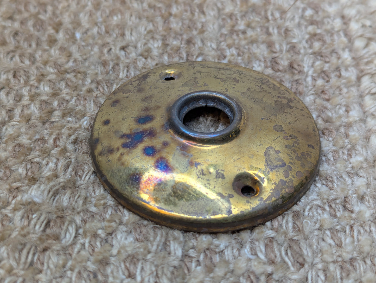 3" Antique Brass Rosette Escutcheon For Door Knob Door Hardware